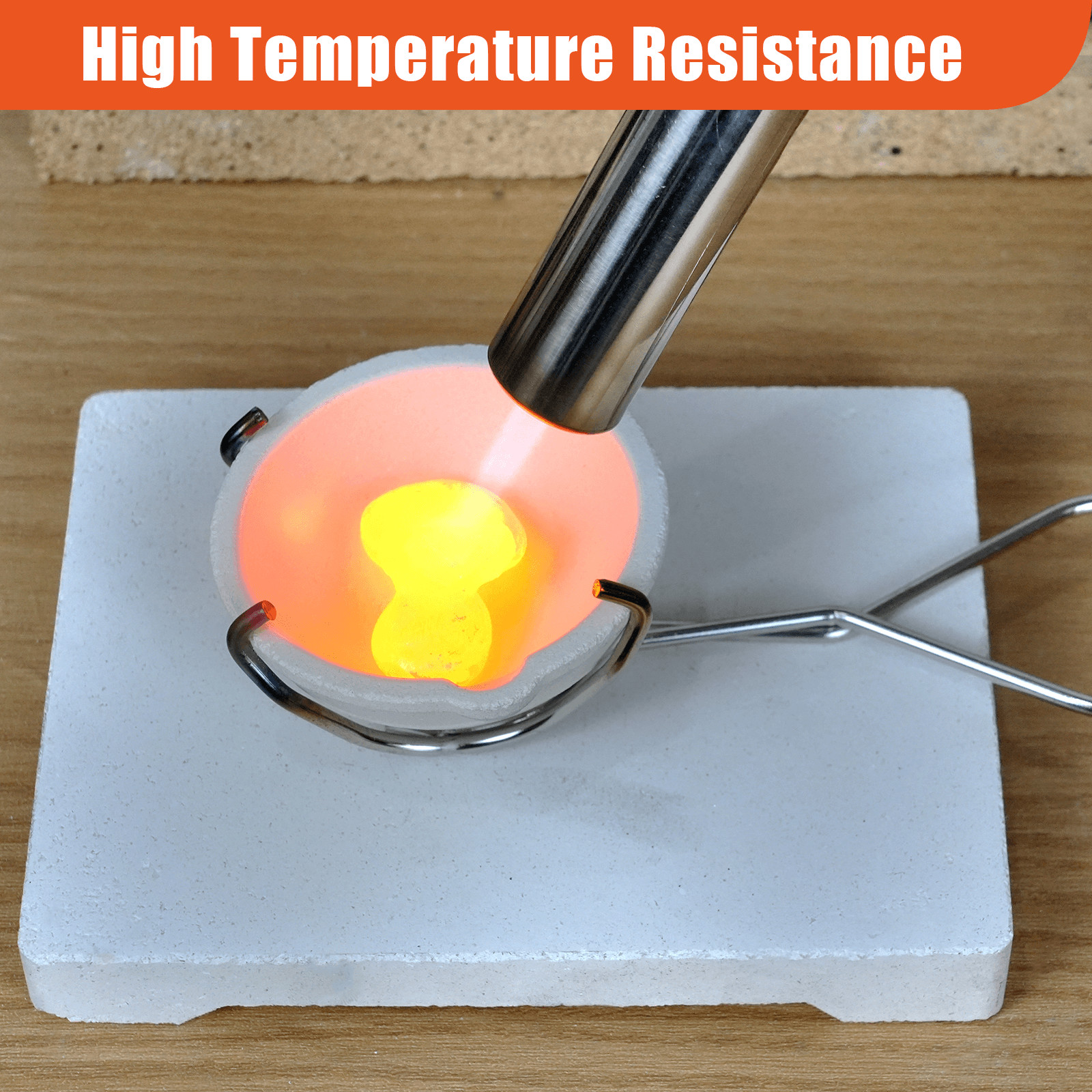 9PCS Graphite Ingot Crucible Mold Set Torch Melting Tools Kit for Gold Silver