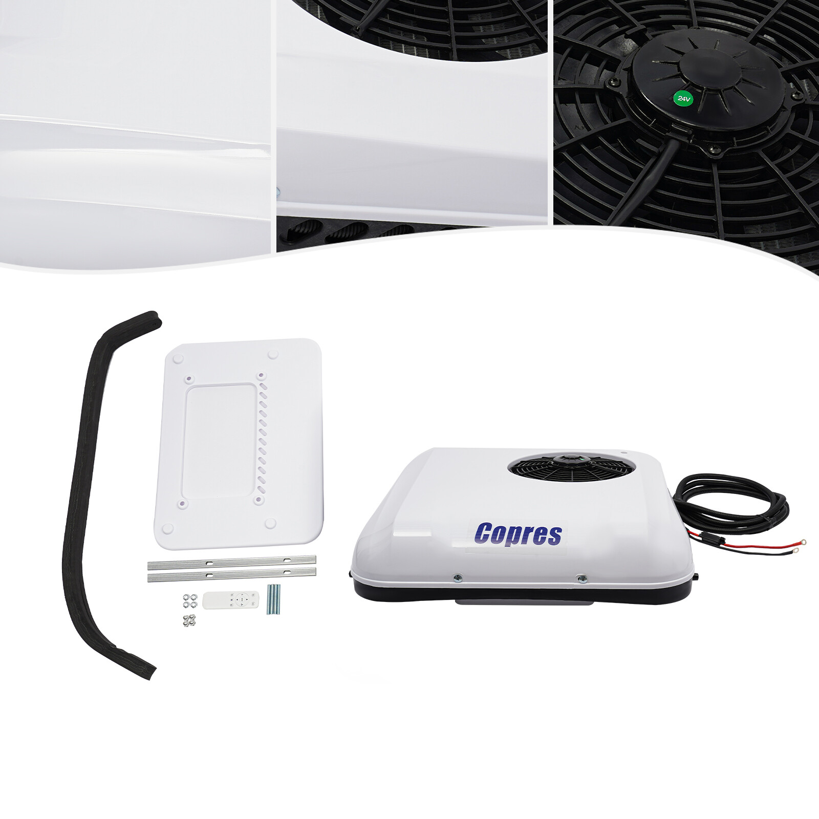 24V Rooftop Air Conditioner 2600W Cooling&Heat A/C Unit Fit RV Truck Caravan