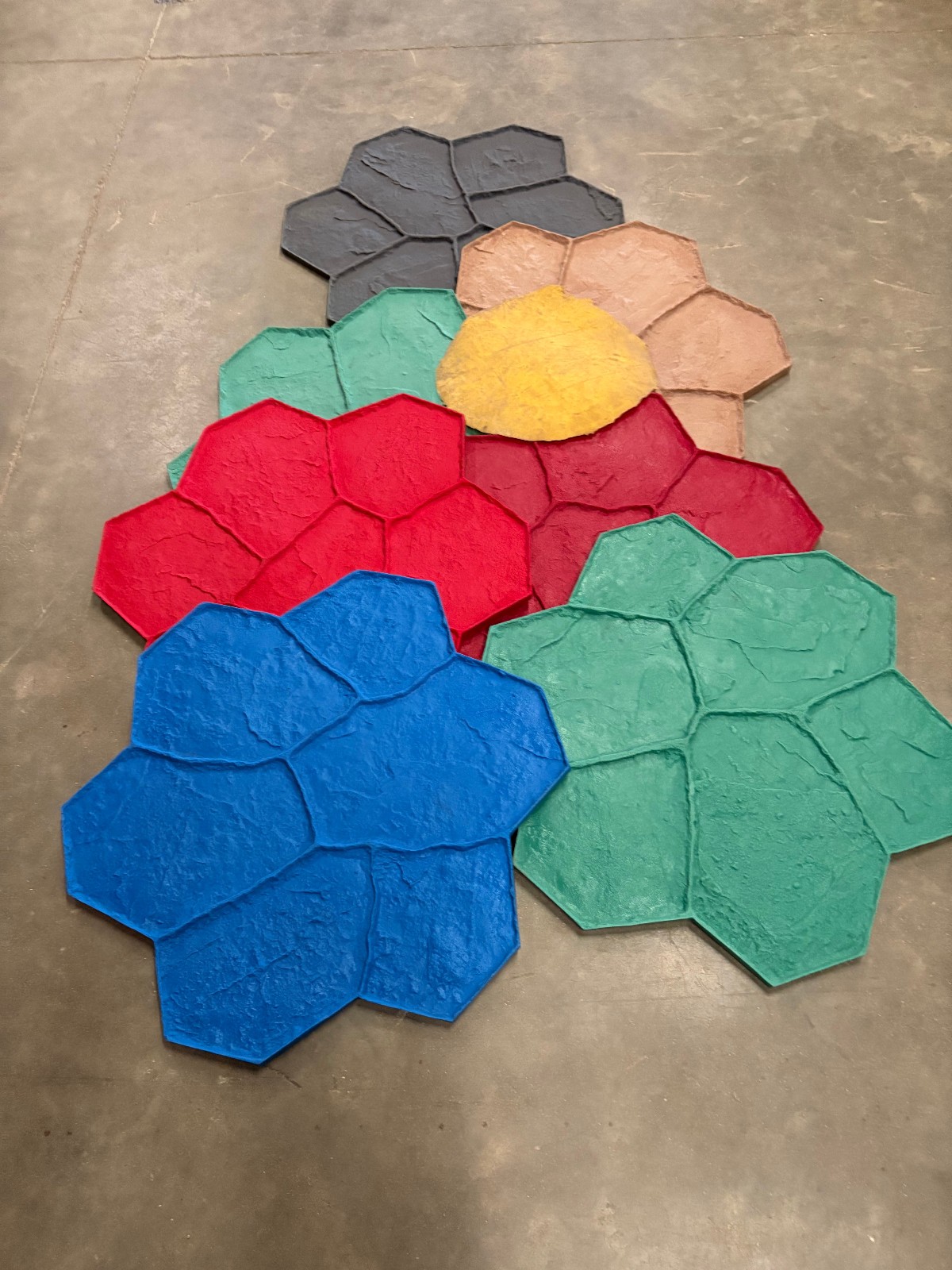 New Random Stone | 8pc. Decorative Concrete Stamp Set by Walttools Seconds