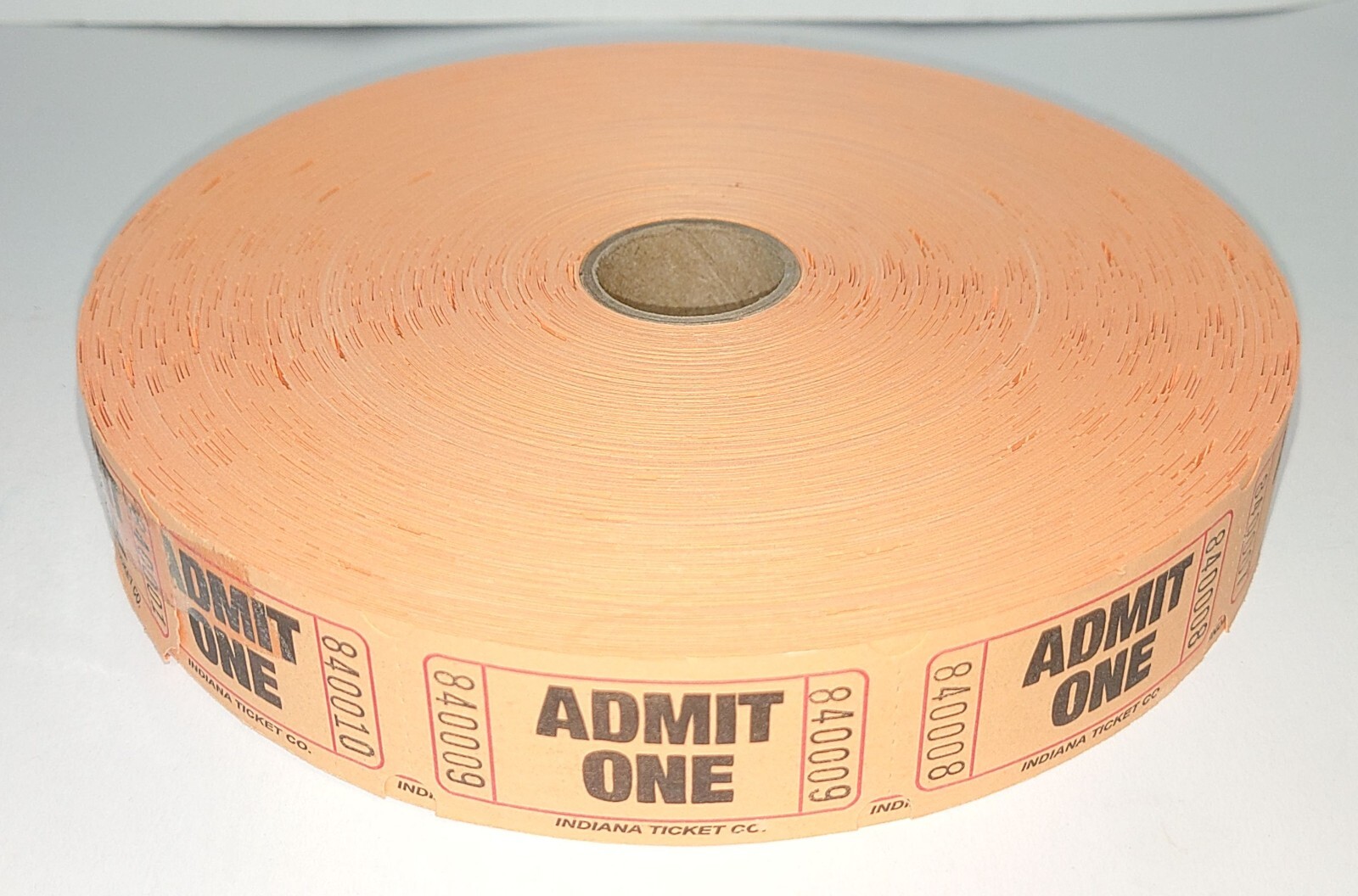 1 Roll 2,000 Admit One Tickets Carnival Fun Fair Festival Raffle Orange