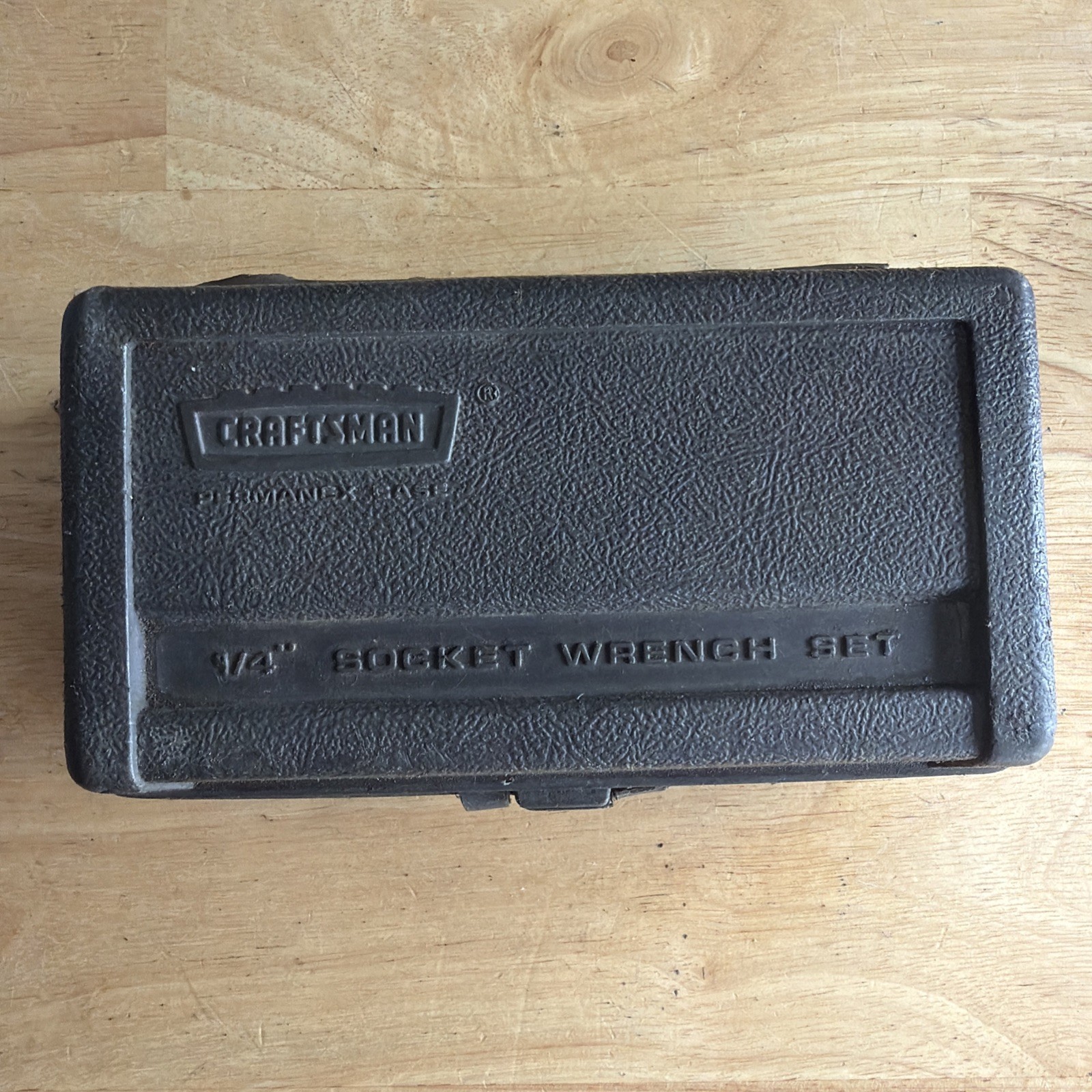 Craftsman Crown Logo Permanex CASE ONLY  1/4" Drive Socket Wrench Set USA READ!