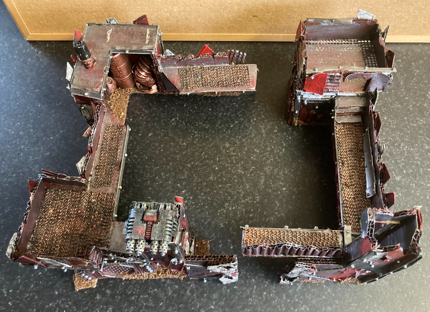 Warhammer 40k ORK FORT STRONGHOLD Building Terrain Scenery Custom Made Excellent