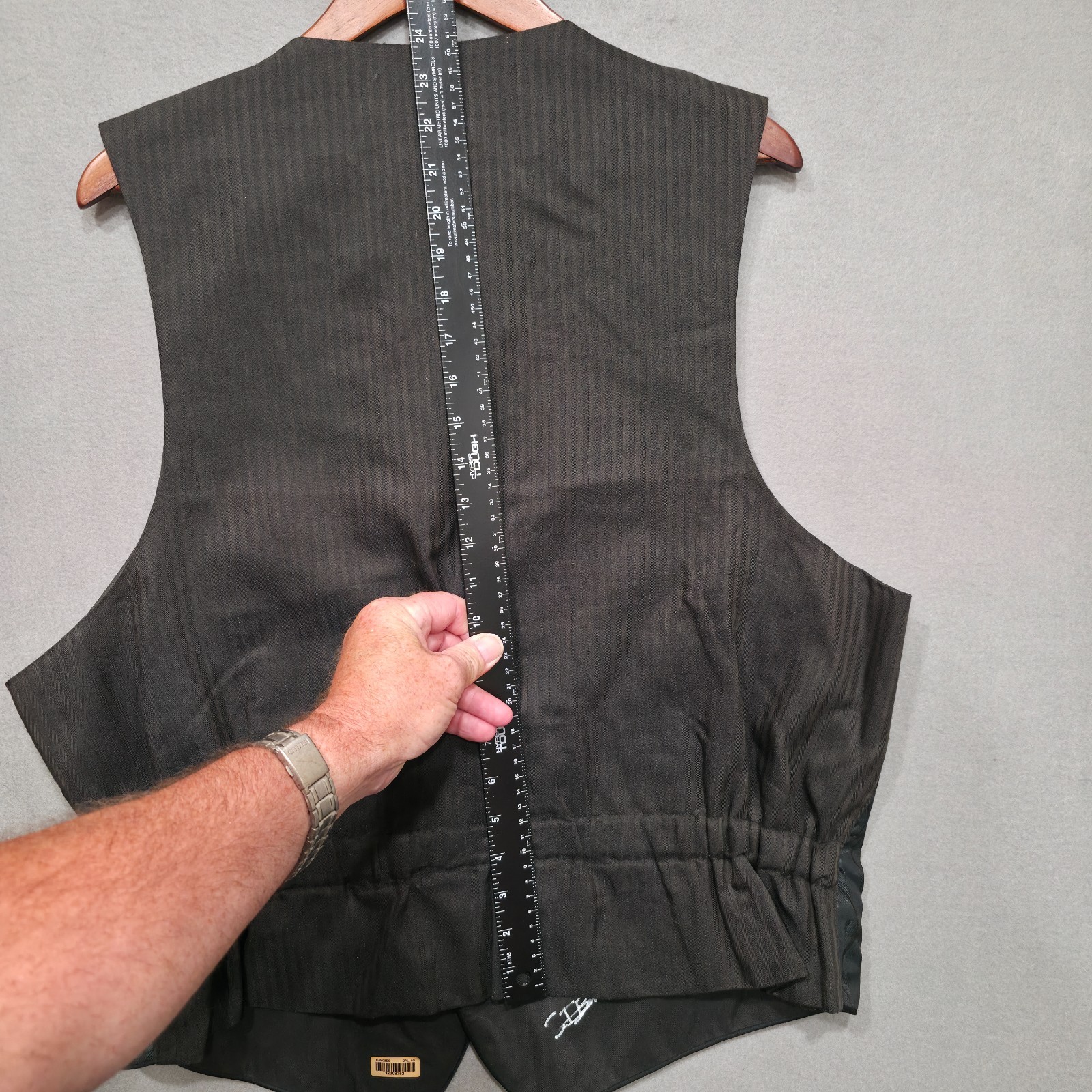 Bill Blass Signature Green Tuxedo Vest Size ML