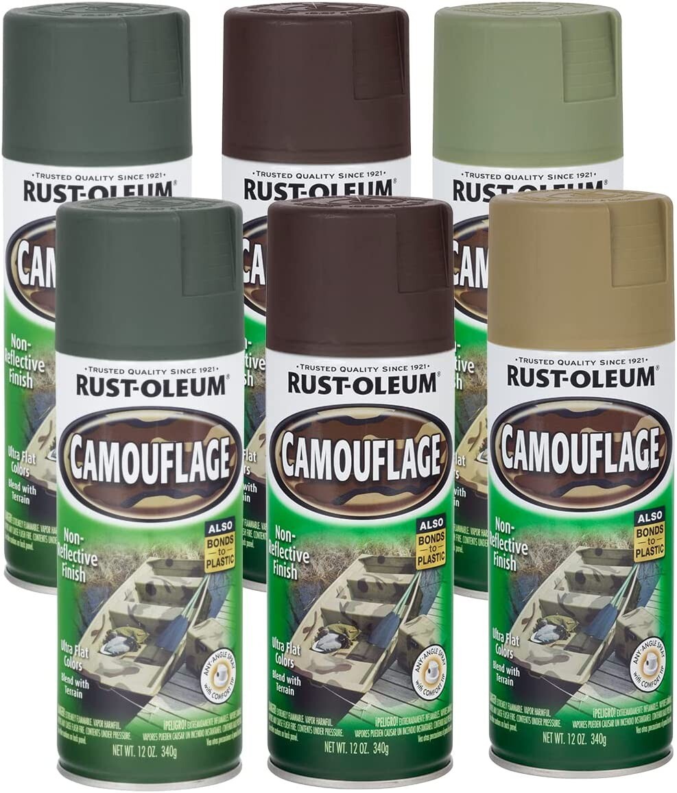 Rust-Oleum 269038 Specialty Camouflage Spray Pack, 12-Ounce, 6-Pack CAMO