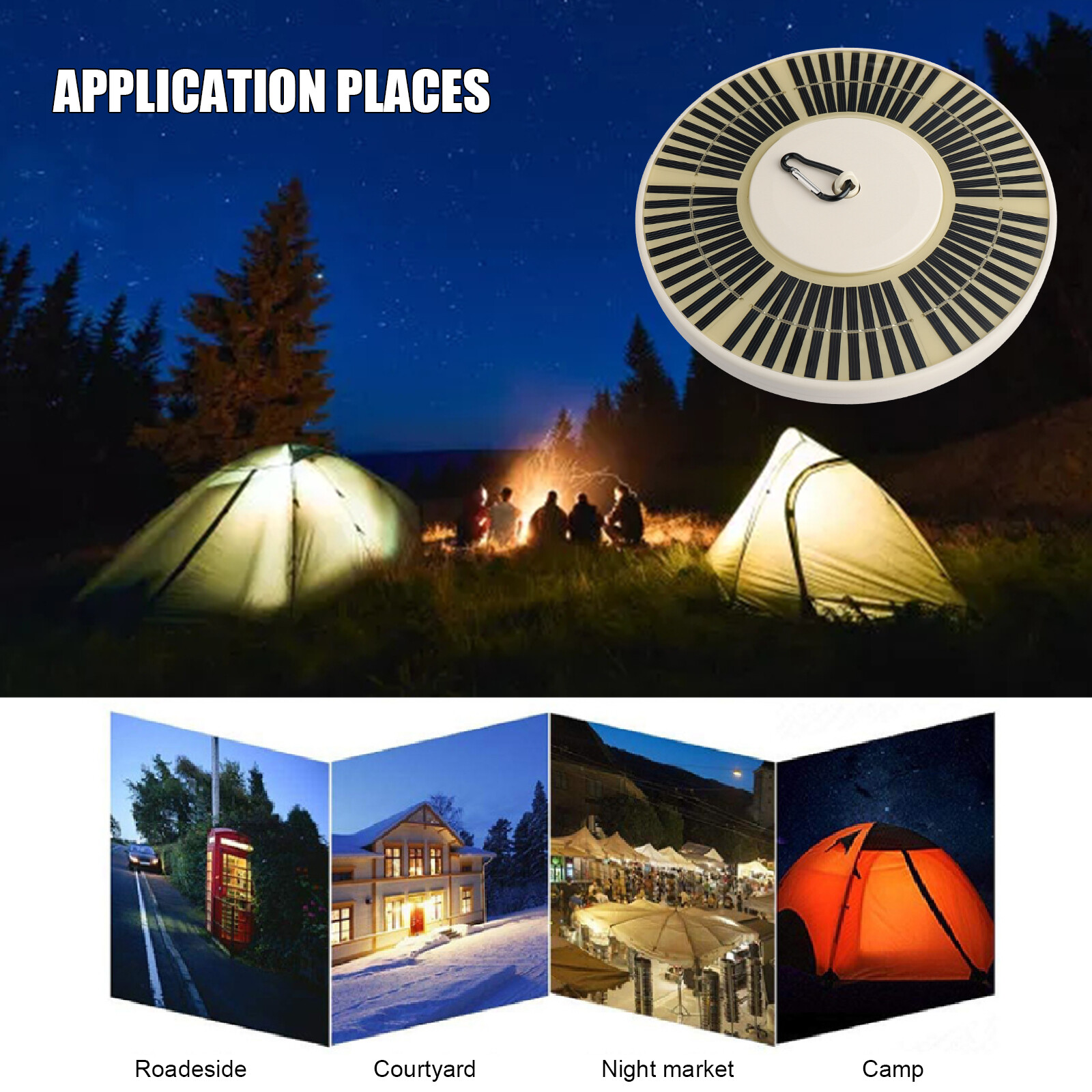 136 LED Solar Flag Pole Light New Super Bright Solar Powered Light Waterproof US