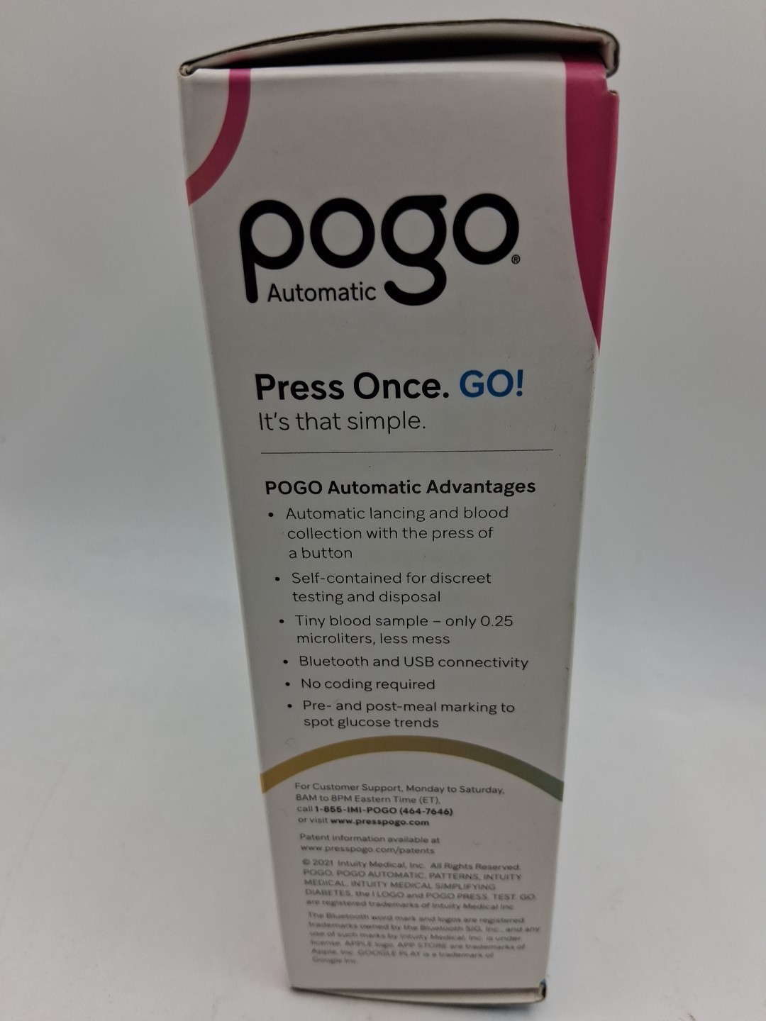 Pogo Automatic Blood Glucose Monitoring System Bluetooth Brad New & Seal