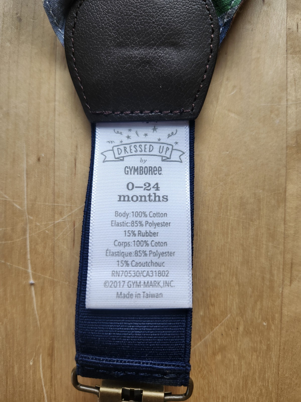 GYMBOREE Madras Suspenders 0-24 Months Adjustable Multicolor 2017 Spring EUC