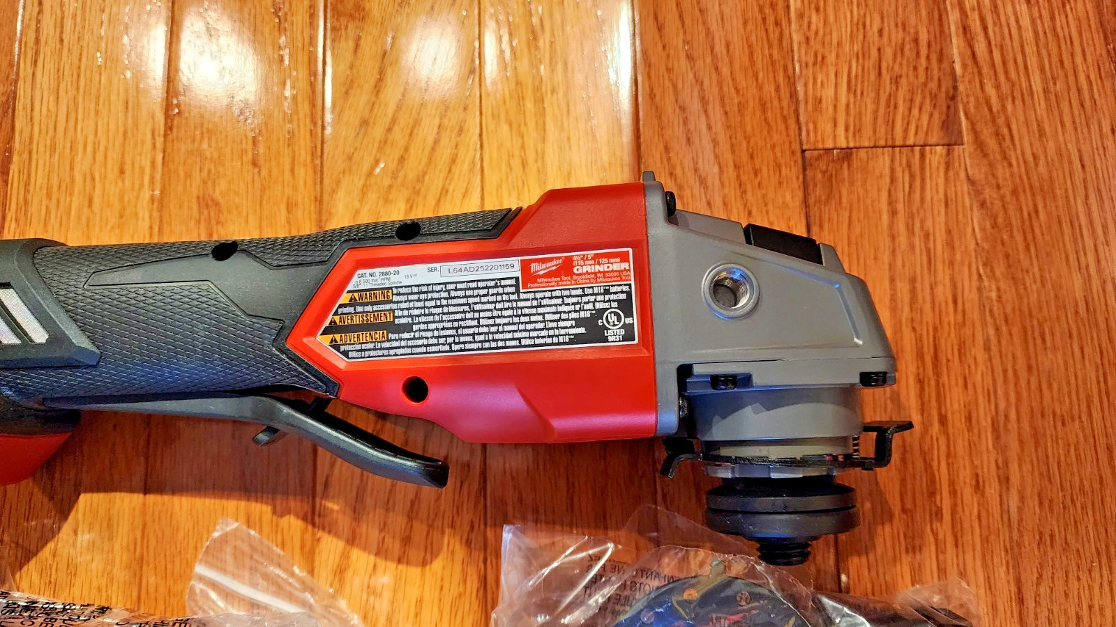Milwaukee M18 FUEL 4 1/2" / 5" 18V Cordless Angle Grinder, No-Lock - 2880-20