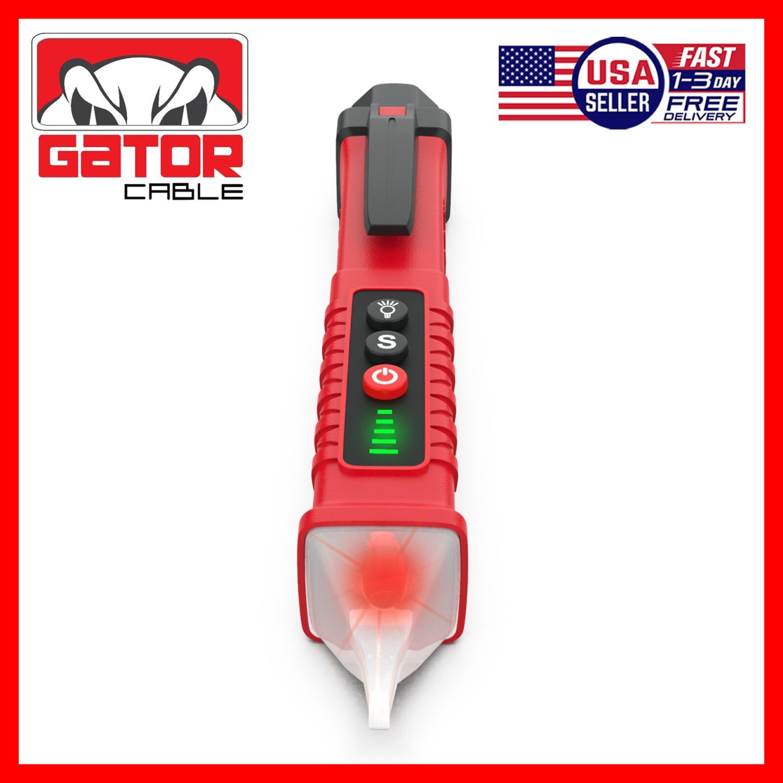 Voltage Electric Tester Volt Detector Test Pen Non-Contact Sensor AC DC 12-1000V