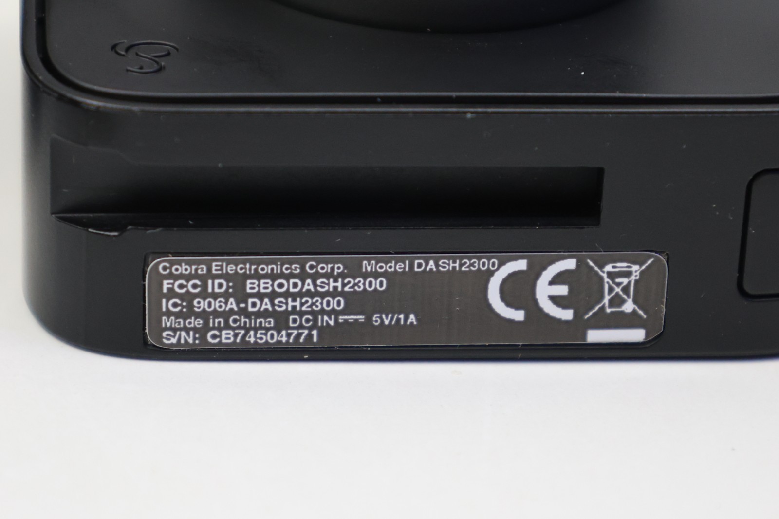 Cobra Dash2300 Drive HD Dash Camera - Incomplete - Parts or Repair - Pre-Owned