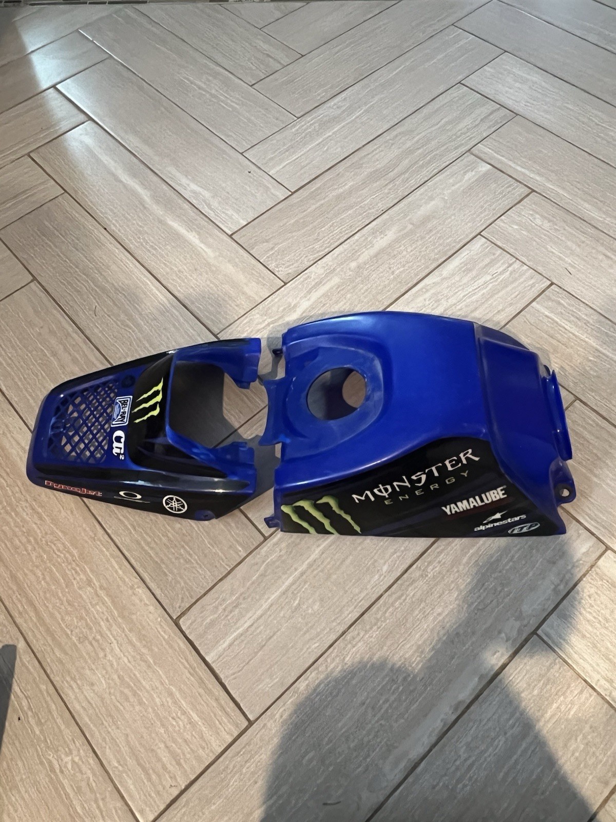 Yamaha Blaster 200 1988-2002 Gas Tank Plastic And Front Plastic Used Oem BLUE