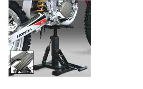 DRC Twin Arm Lift Stand MX Motocross Dirt Bike Adjustable Height With Shock