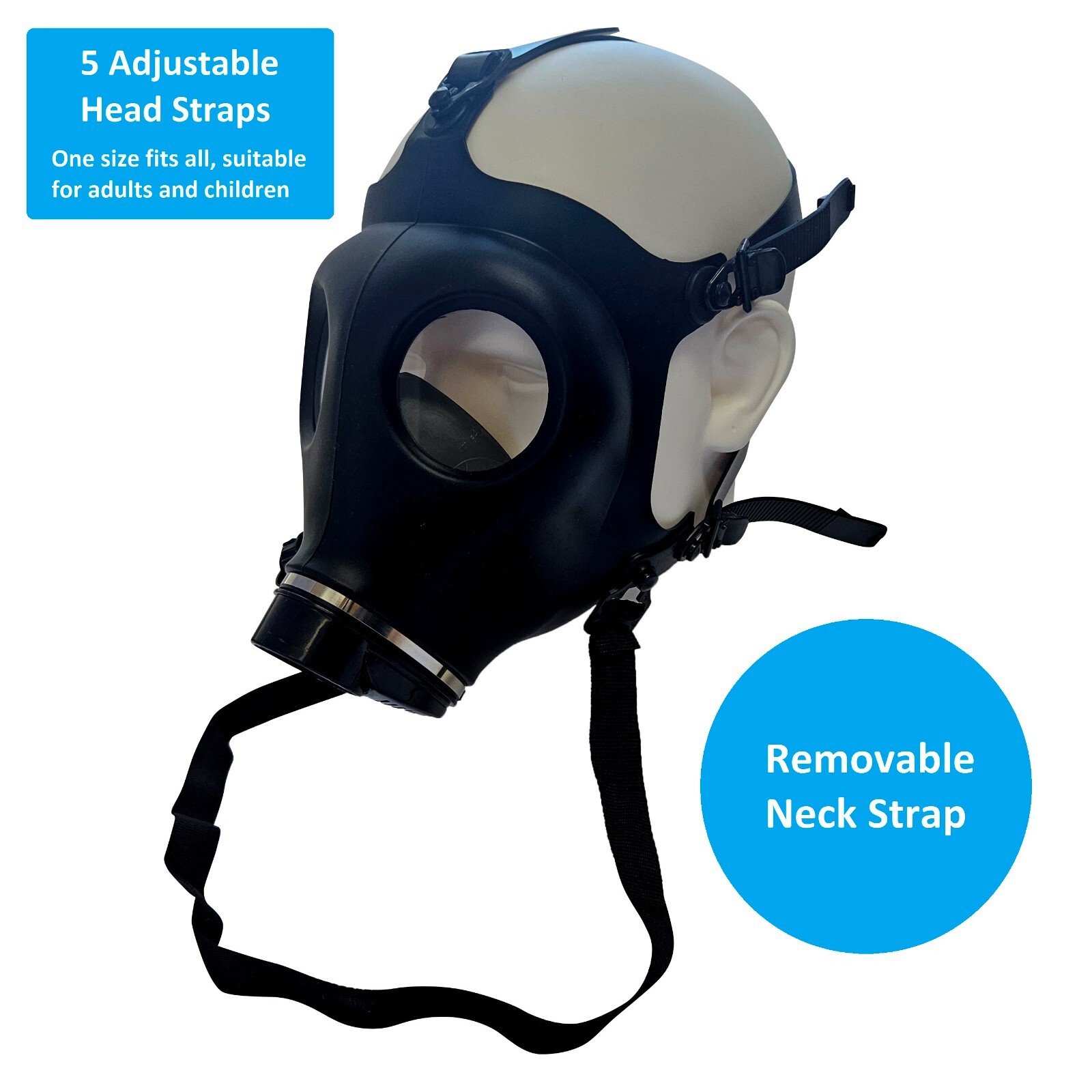 Kyng Tactical Israeli Style Respirator Gas Mask w/ Sealed 40mm Filter NEW