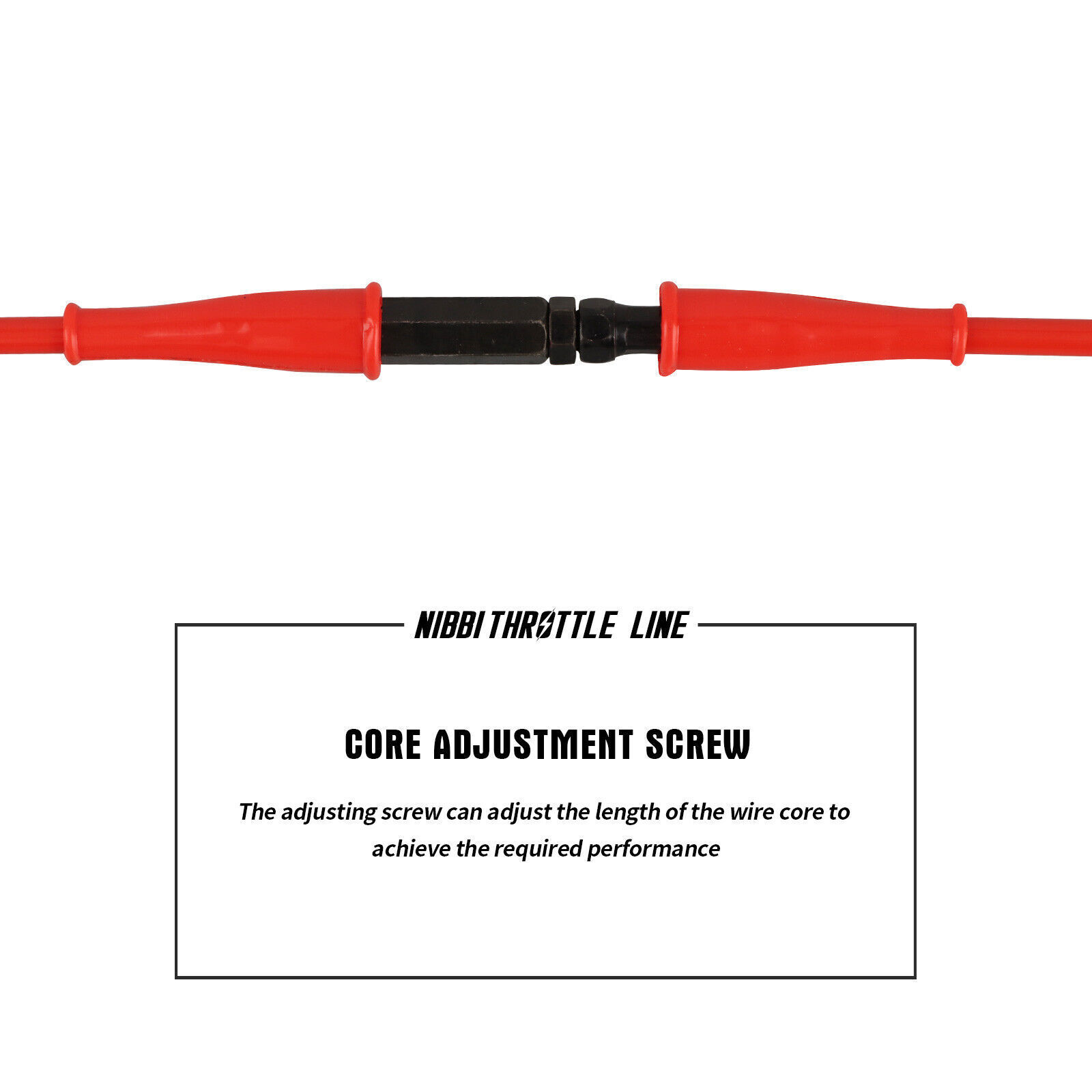 NIBBI 46" Throttle Cable For Yamaha Kawasaki Suzuki Honda Kayo Dirt Pit Bike ATV