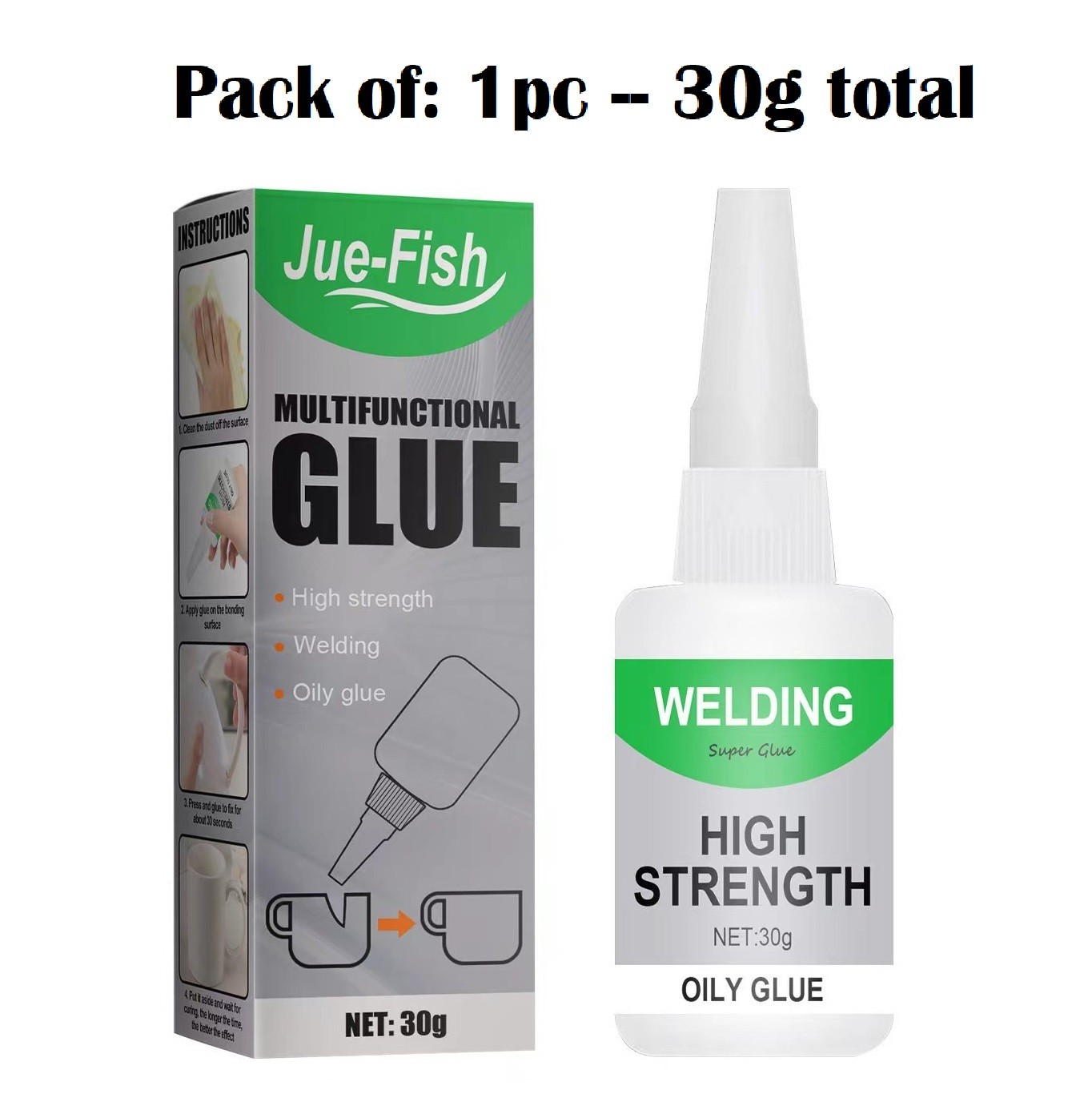 Welding High Strength Oily Mighty Instant Glue Adhesive Waterproof Glue 30ML USA