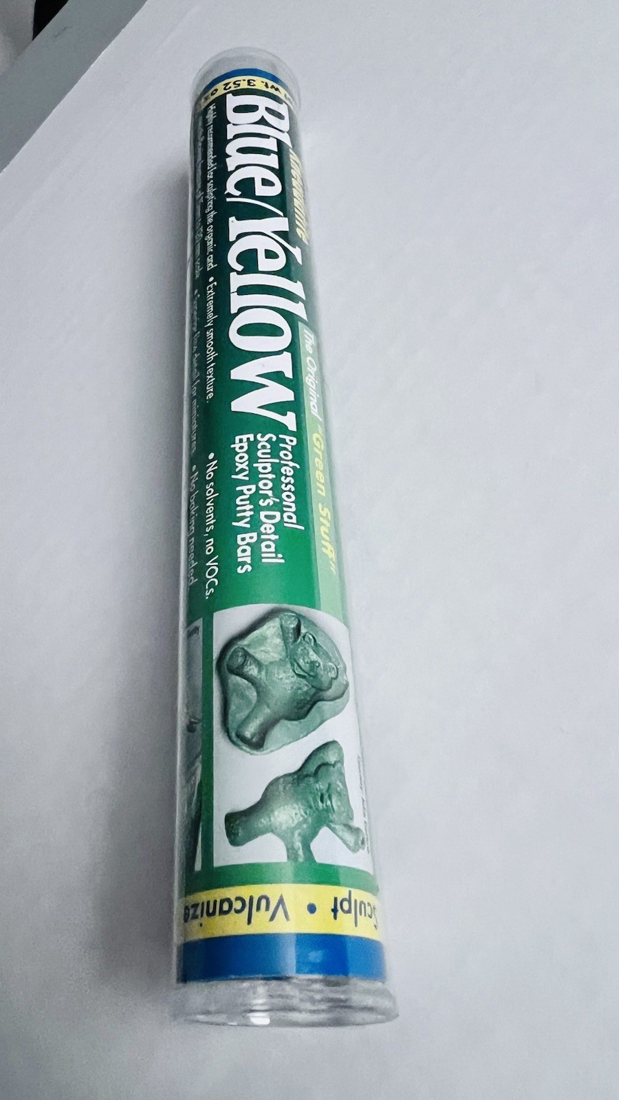 "Green Stuff" Blue/Yellow Epoxy Putty Stick 7" By Polymeric Systems