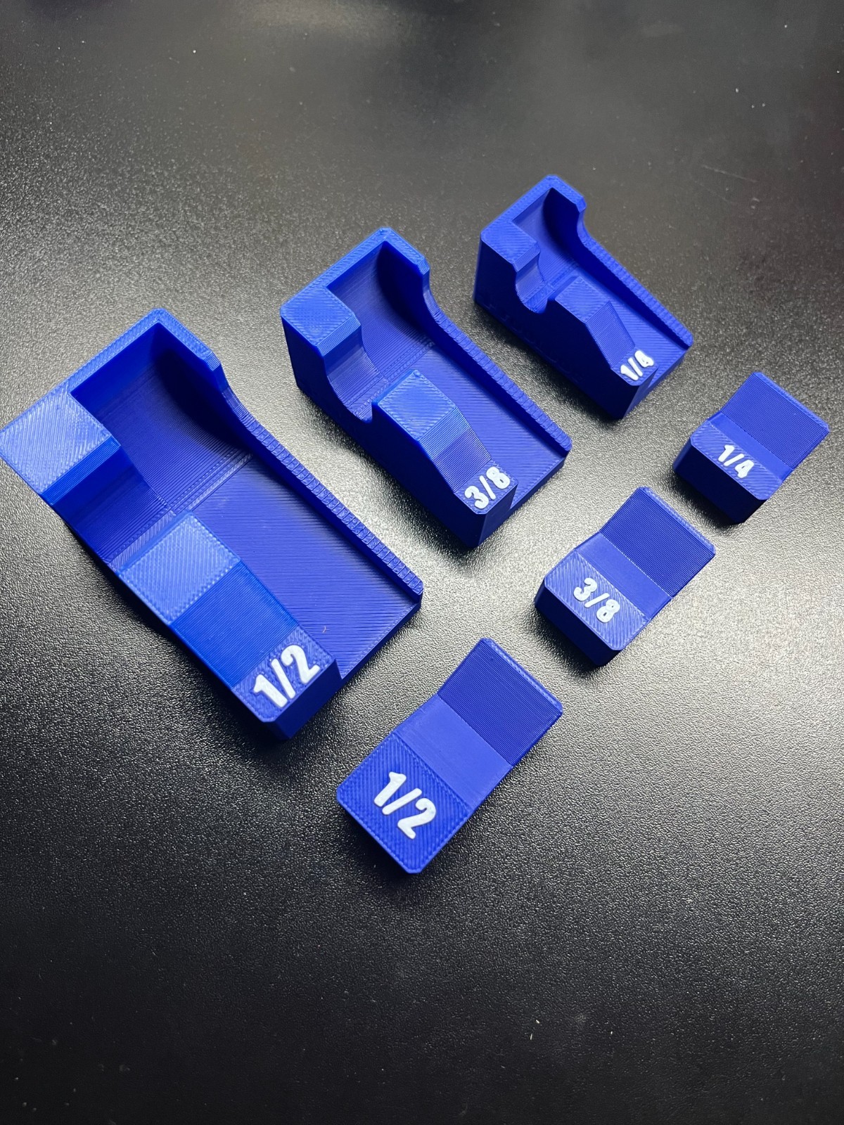 Ratchet Holders Edge Series - 1/4”, 3/8”, 1/2” - Magnetic Tool Organizer