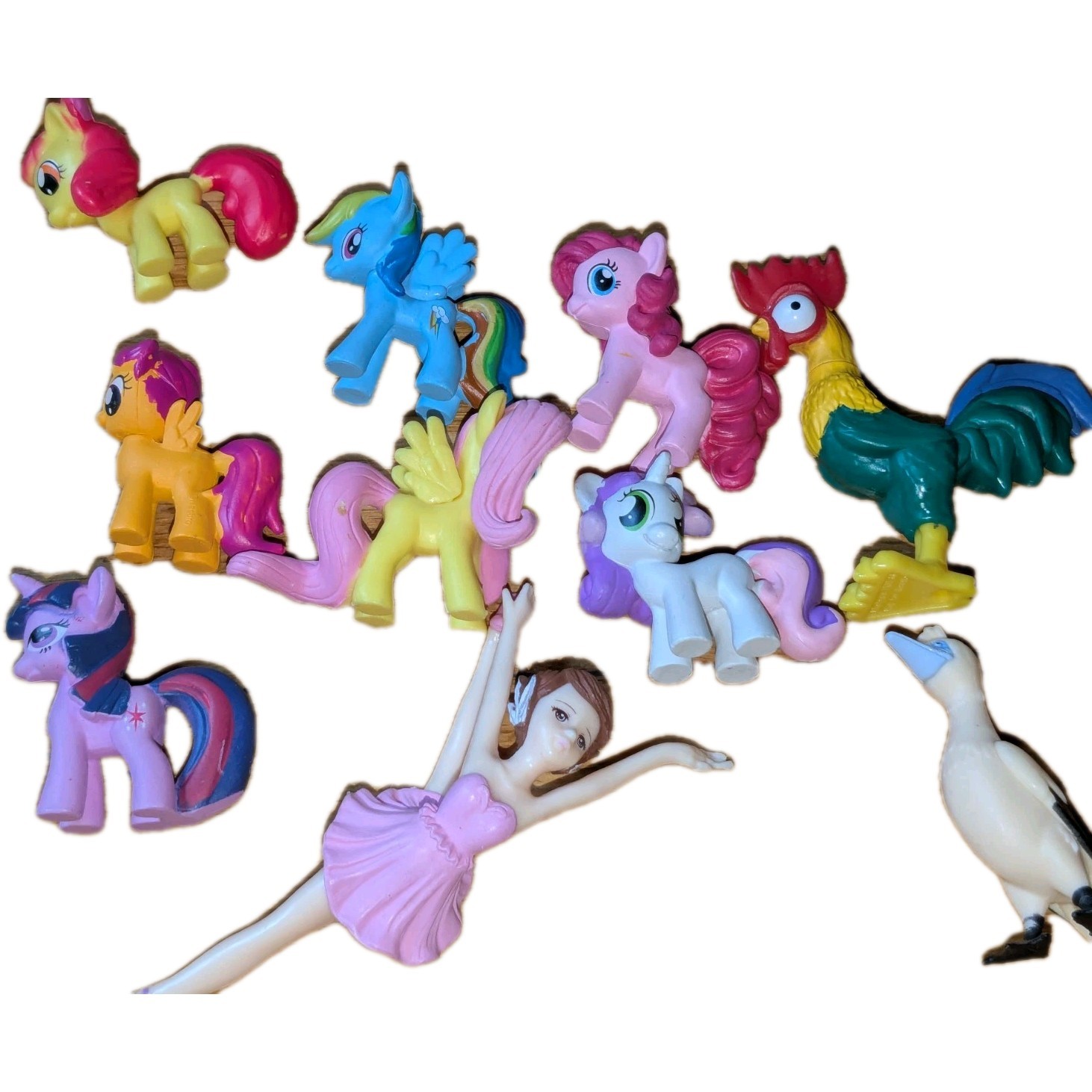 Bulk Kids Toy Figures Lot Mixed Characters Animals Dolls Dragons Toy Box