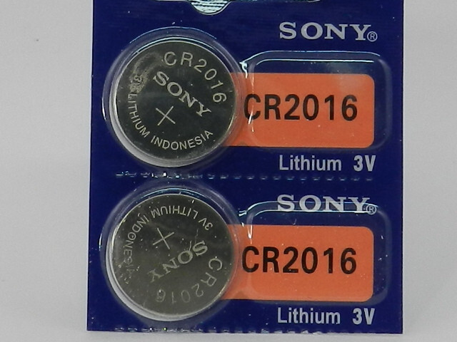 SONY  CR2016  LITHIUM 3V  BATTERY 2Pcs