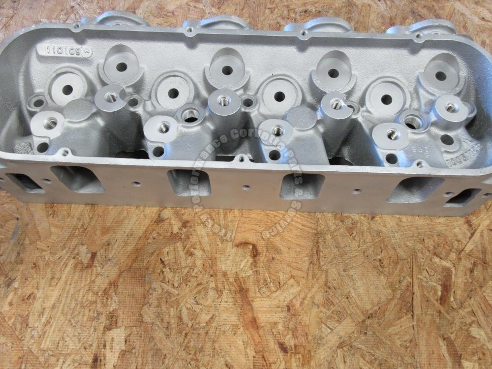 One New Chevy 10051128 Alum Symmetrical Bow Tie Pro Stock Semi-Finished BBC Head