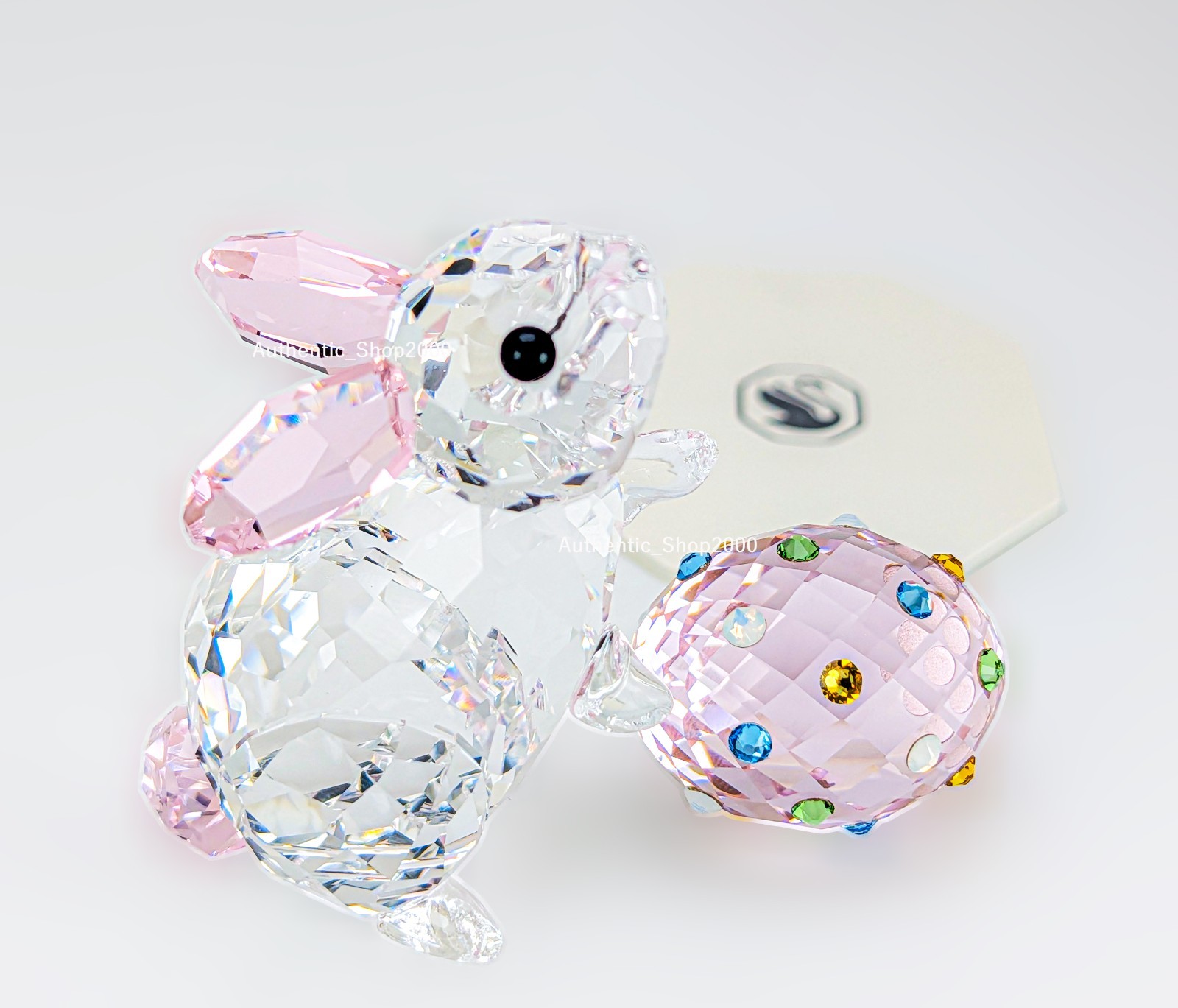 New 100% Authentic SWAROVSKI Crystal Idyllia Rabbit an Egg Figurine Deco 5748224