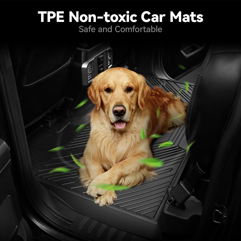 3W Floor Mats For Chevy Silverado / GMC Sierra Crew Cab 2019-2024 Weather Liner