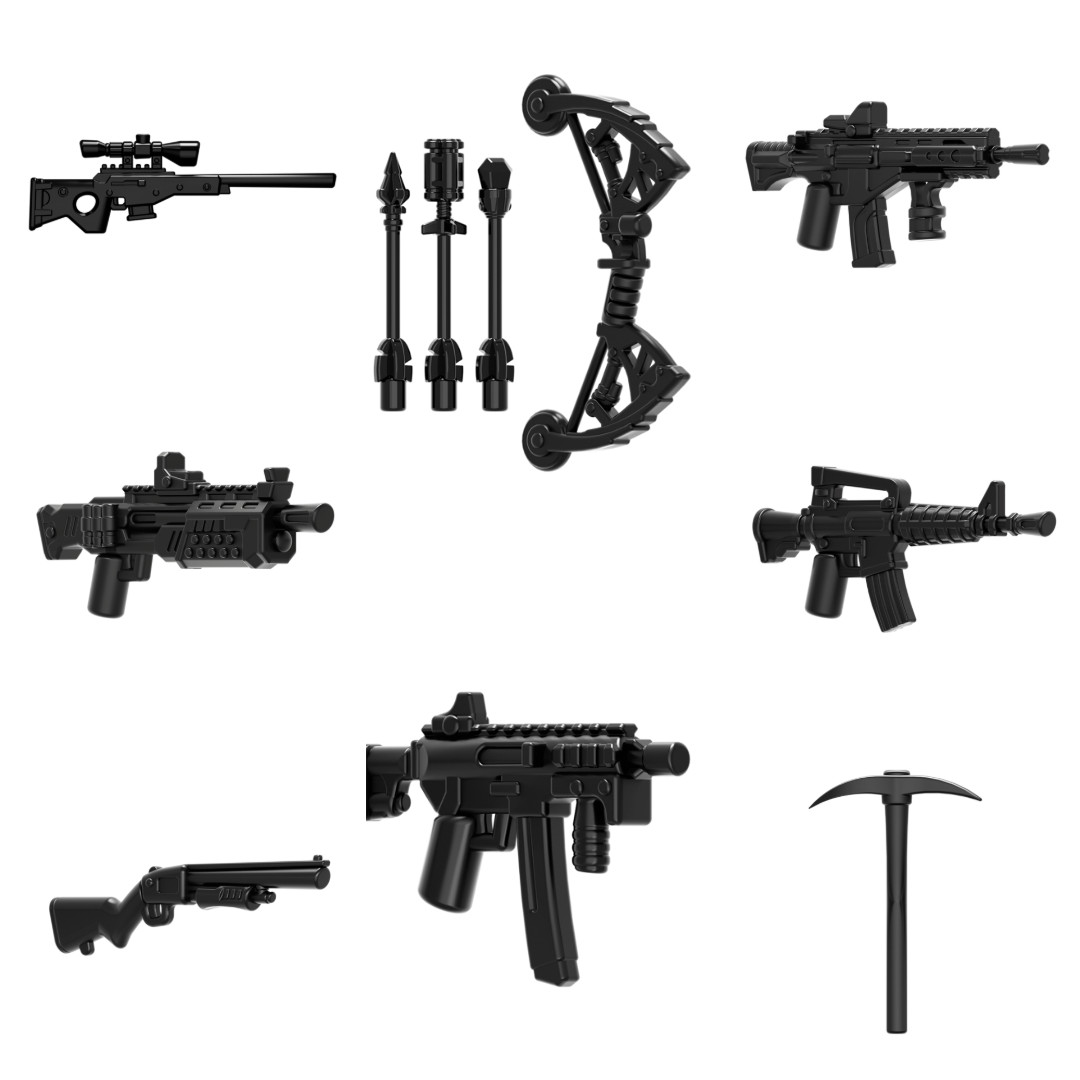 Brickwarriors FN Series Weapons for Minifigures-Pick Style! NEW Gaming