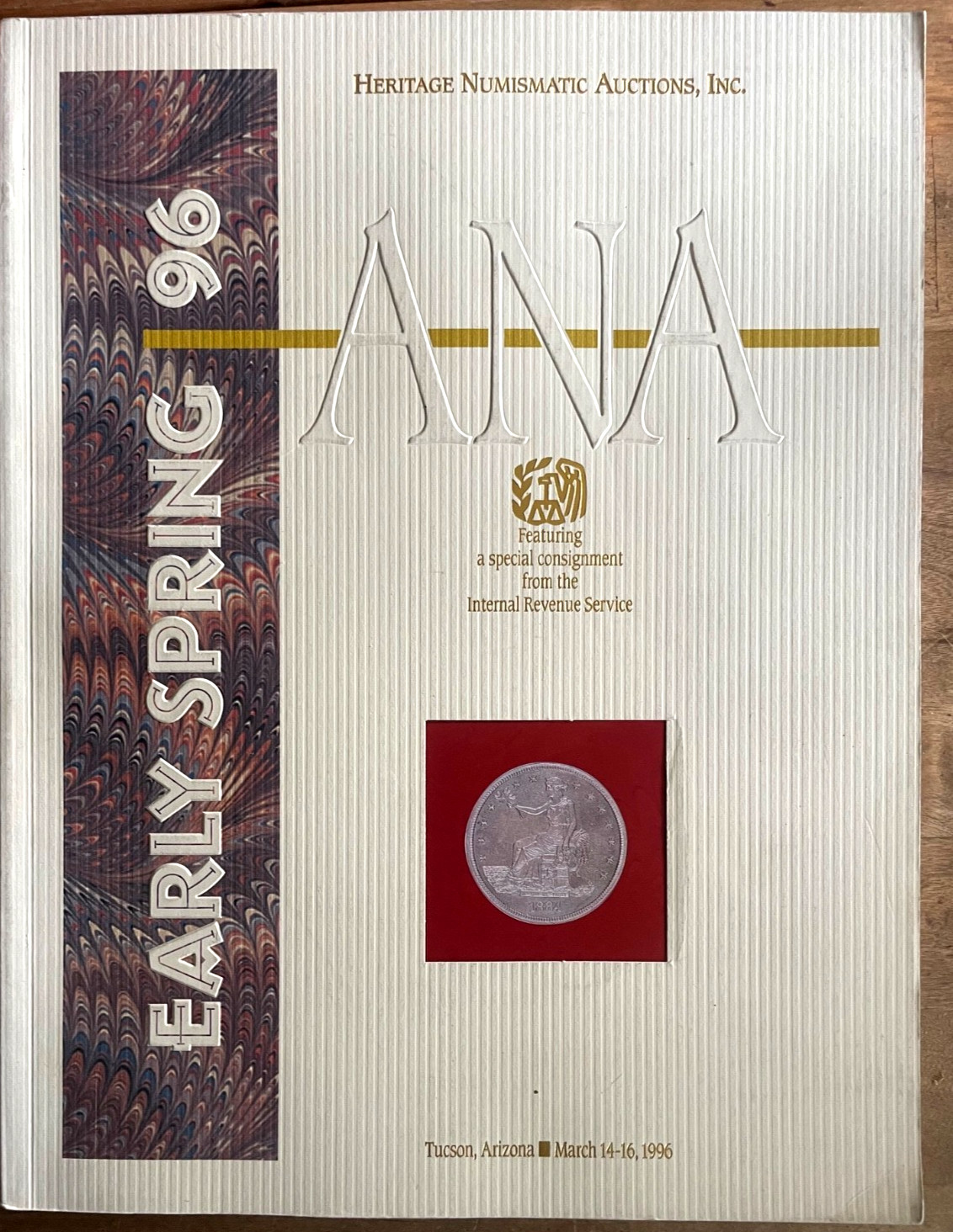Heritage Auction Catalog March 1996 Numismatic Consignment