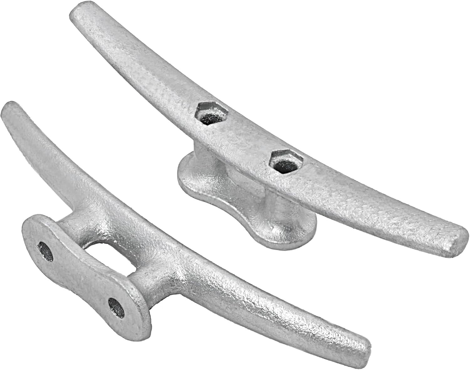 Dock Cleats 6 Inch Galvanized Boat Cleats Cast Iron Marine Grade Rope Cleat for