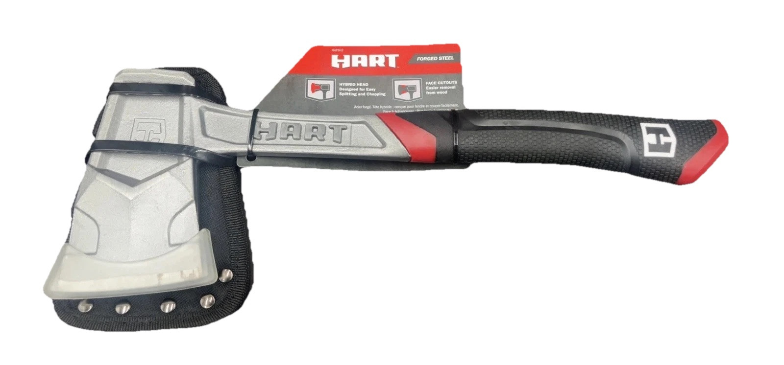 HART 14 Inch Forged Steel Hatchet with Face Cutouts