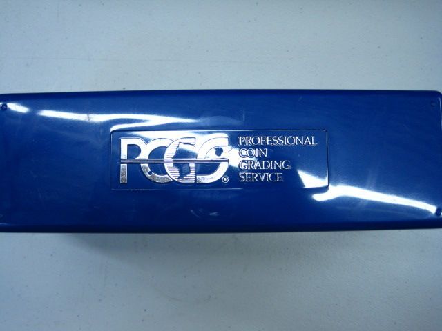 (1) Lightly used PCGS Blue or Black Storage Box Lot Holds 20 Coins