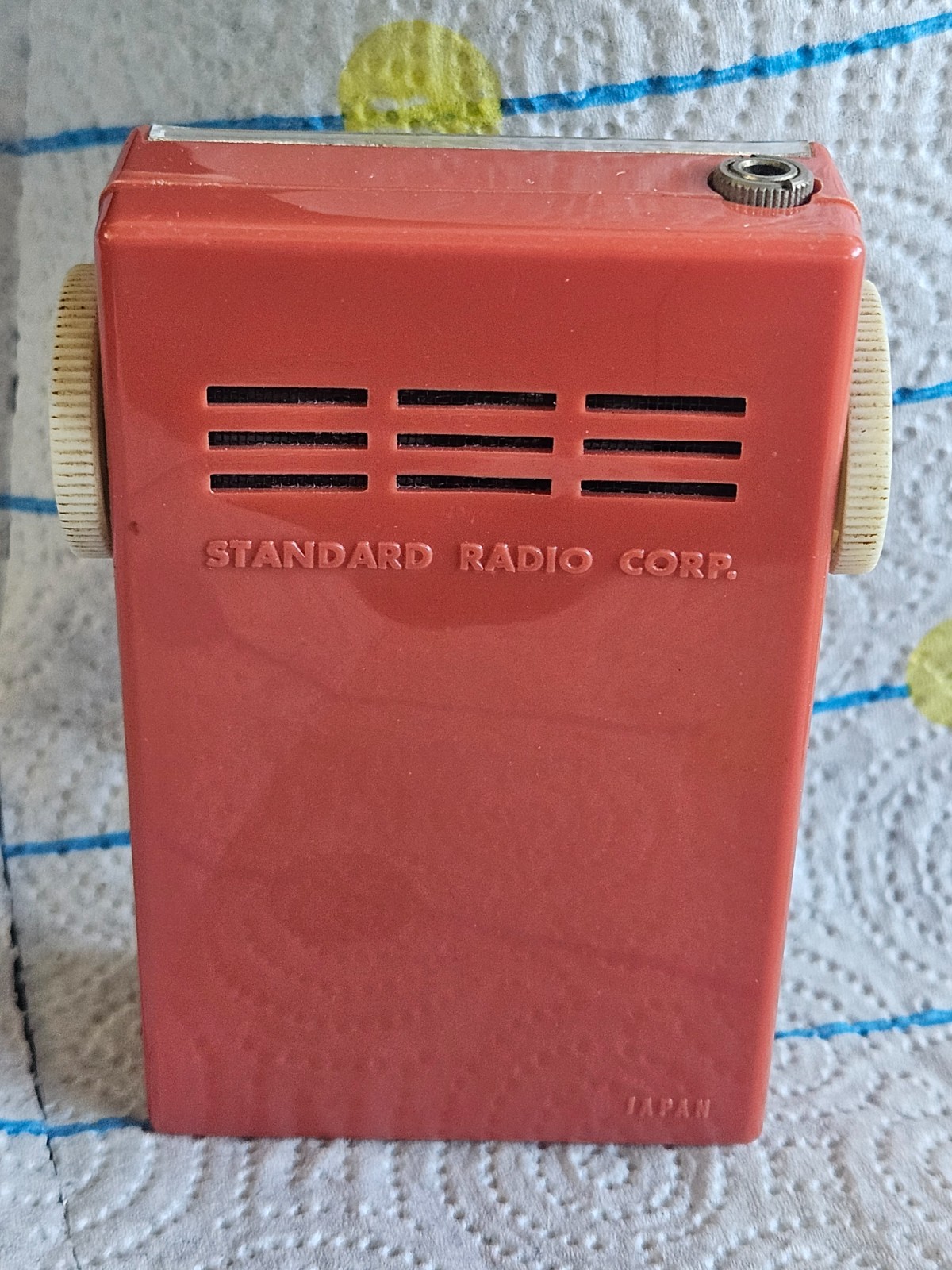 1959 MIGNON IIA STANDARD TRANSISTOR PINK Radio Vintage JAPAN W CASE