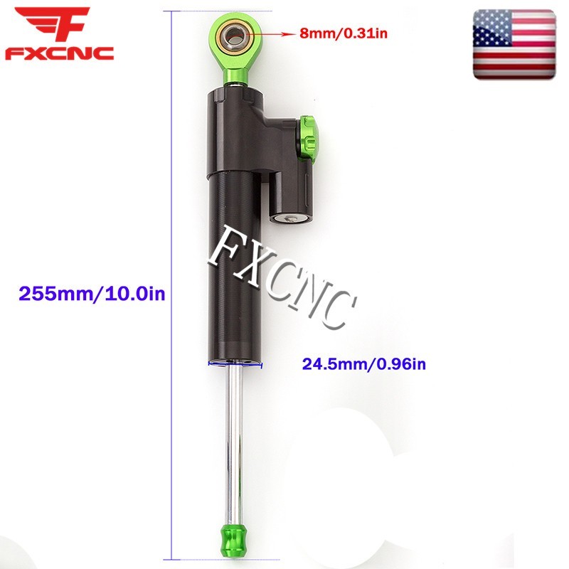 Steering Damper & Mount Bracket Kit Set For Yamaha YZF R6 2006-2020 R1 2006-2018