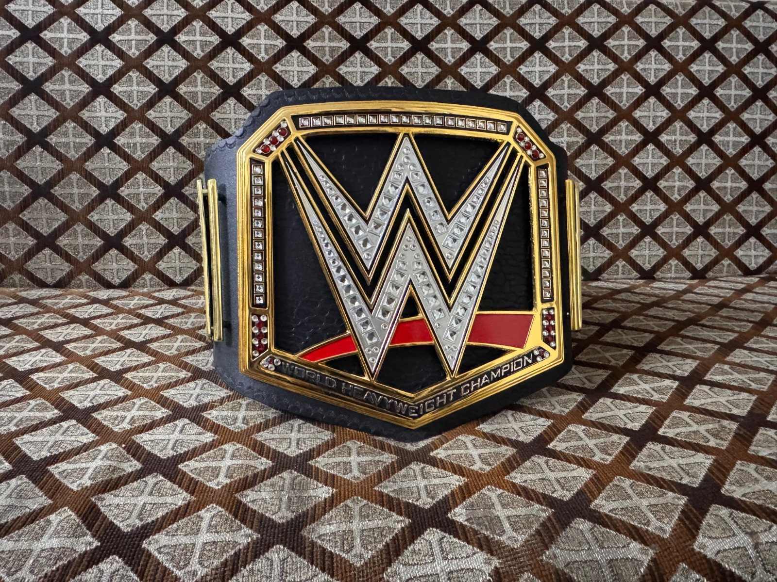 World Heavyweight Championship Replica Title Belt Adult Size Zinc 4mm On...