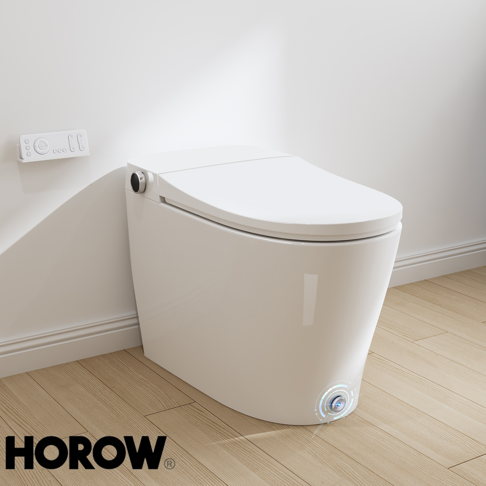 HOROW Modern Bidet Electric Smart Toilet W/ Seat, Radar Sensor, Auto Open Close