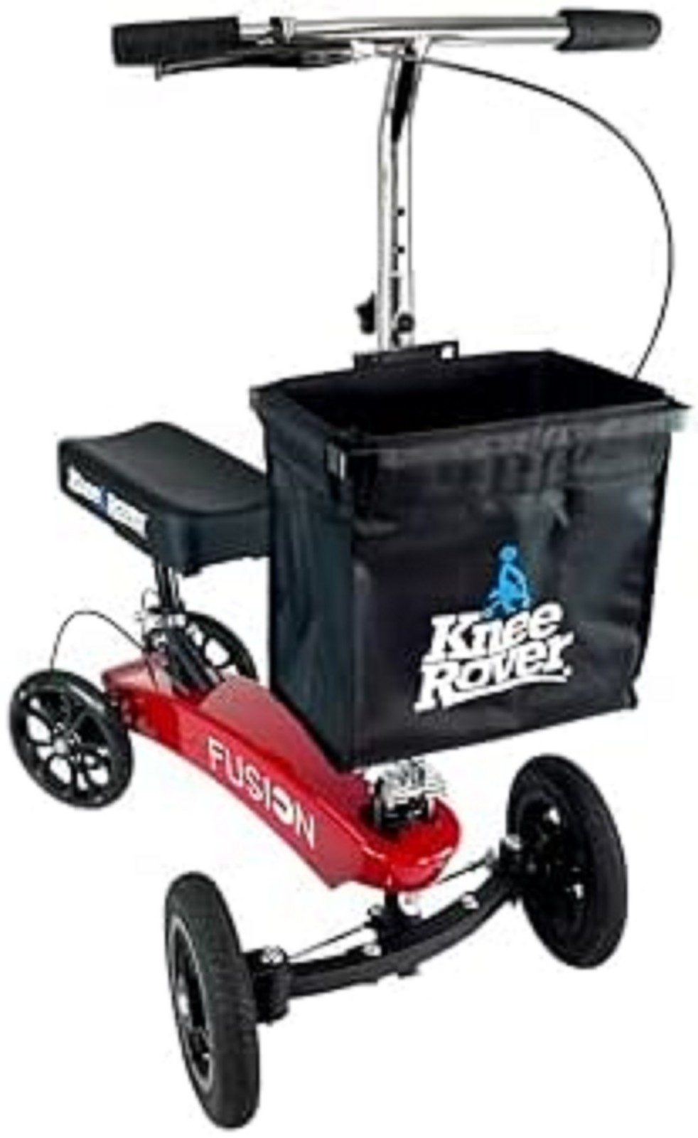KneeRover Deluxe Knee Scooter Basket Accessory with Large Capacity - Knee Rover