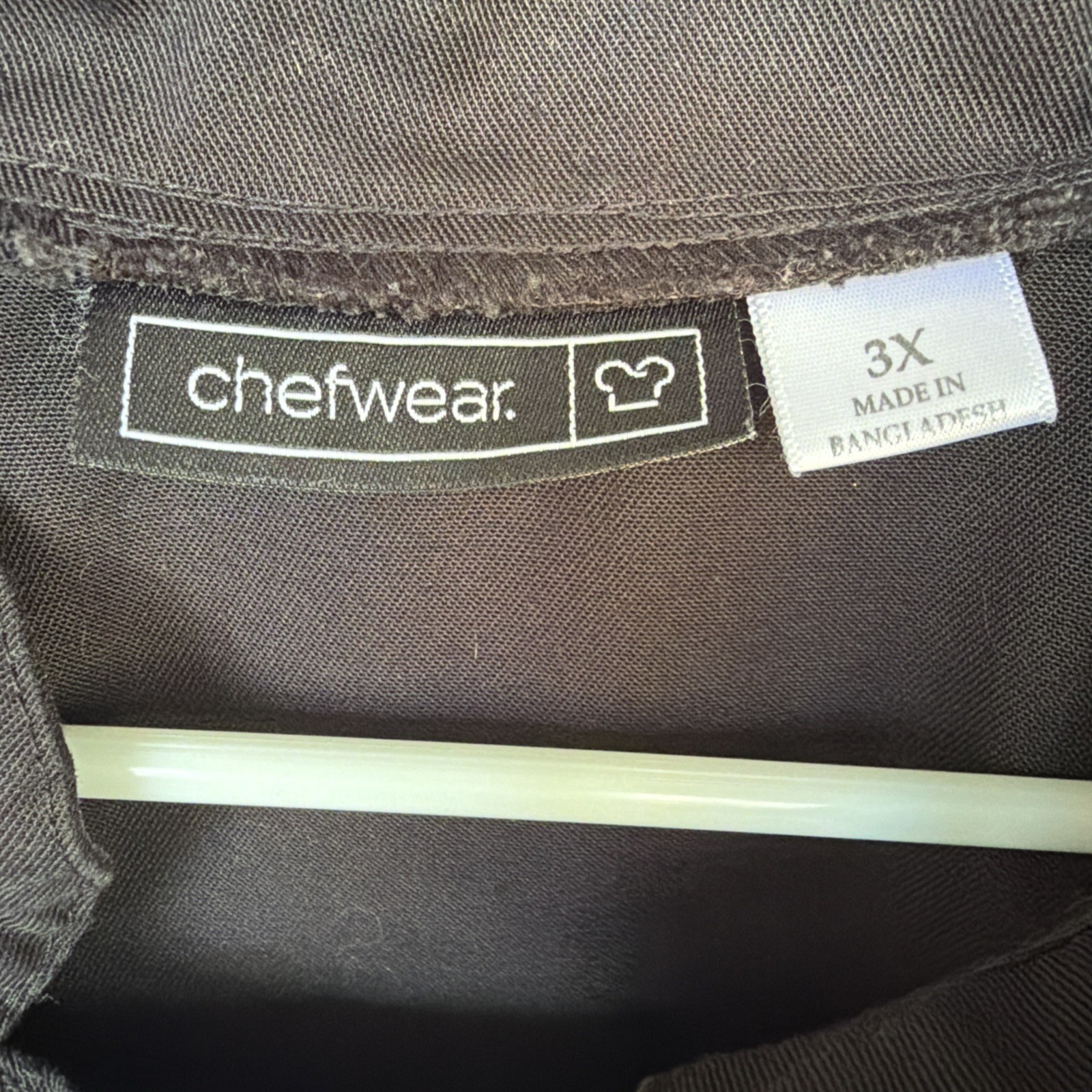 Men's Chef Coat Chefwear Jacket 3X Short Sleeve Black Button Pockets