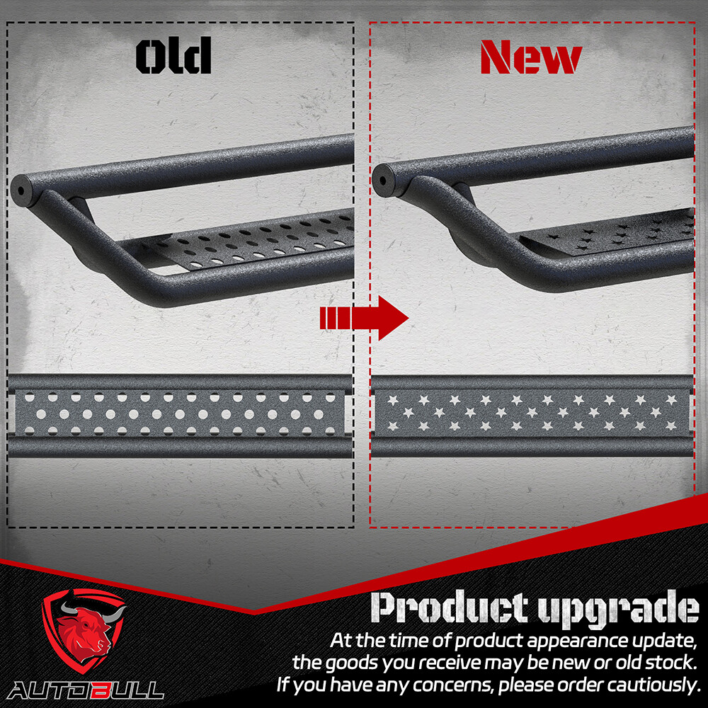 Drop Running Boards for 2005-2023 Toyota Tacoma Double Cab Steel Side Step Bars