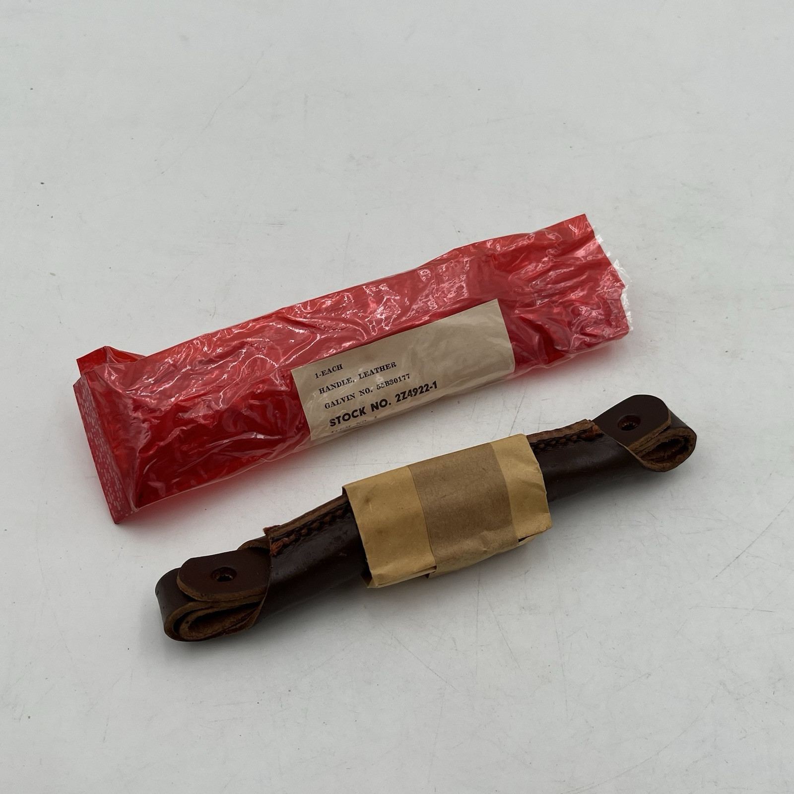 Machinist Tool Chest Box REPLACEMENT LEATHER HANDLE Antique VTG NOS 1945 WW2 New