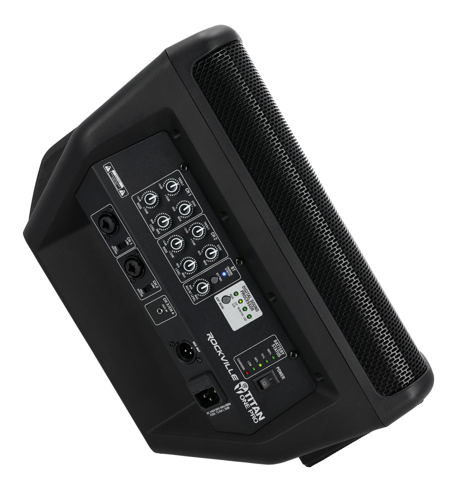 Rockville TITAN ONE PRO Battery Powered Live Performance 8" PA Speaker System