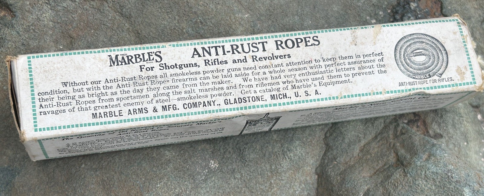 Vintage NOS Marbles Game Getter Anti-Rust Rope With Original Box