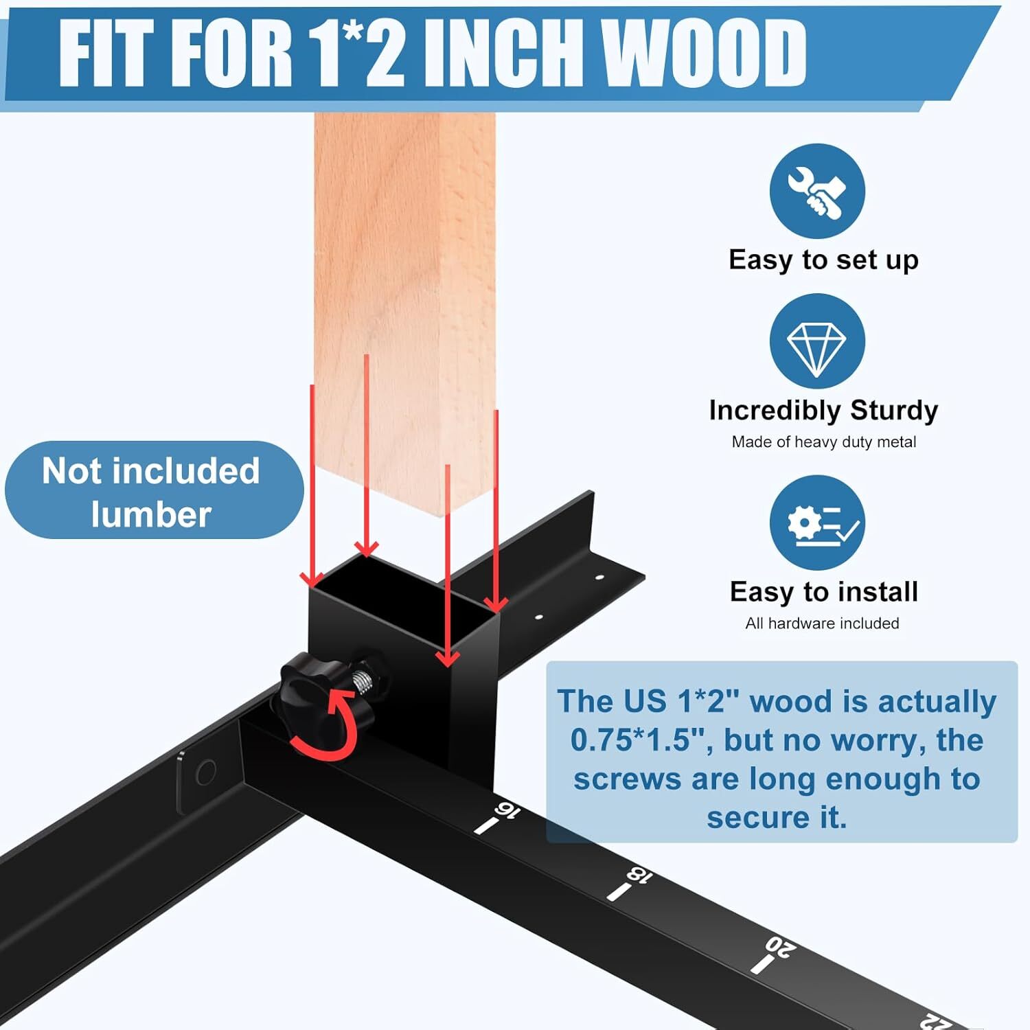 2Pack Metal Shooting Target Stand Base,Adjustable Paper Target Holder USPSA/IPSC