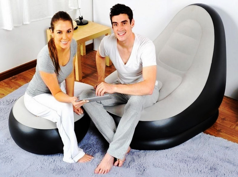 JILONG~DELUXE MODERN PORTBLE LOUNGER~OTTOMAN FOOT STOOL~GAME CAUCH SOFA SEAT SET