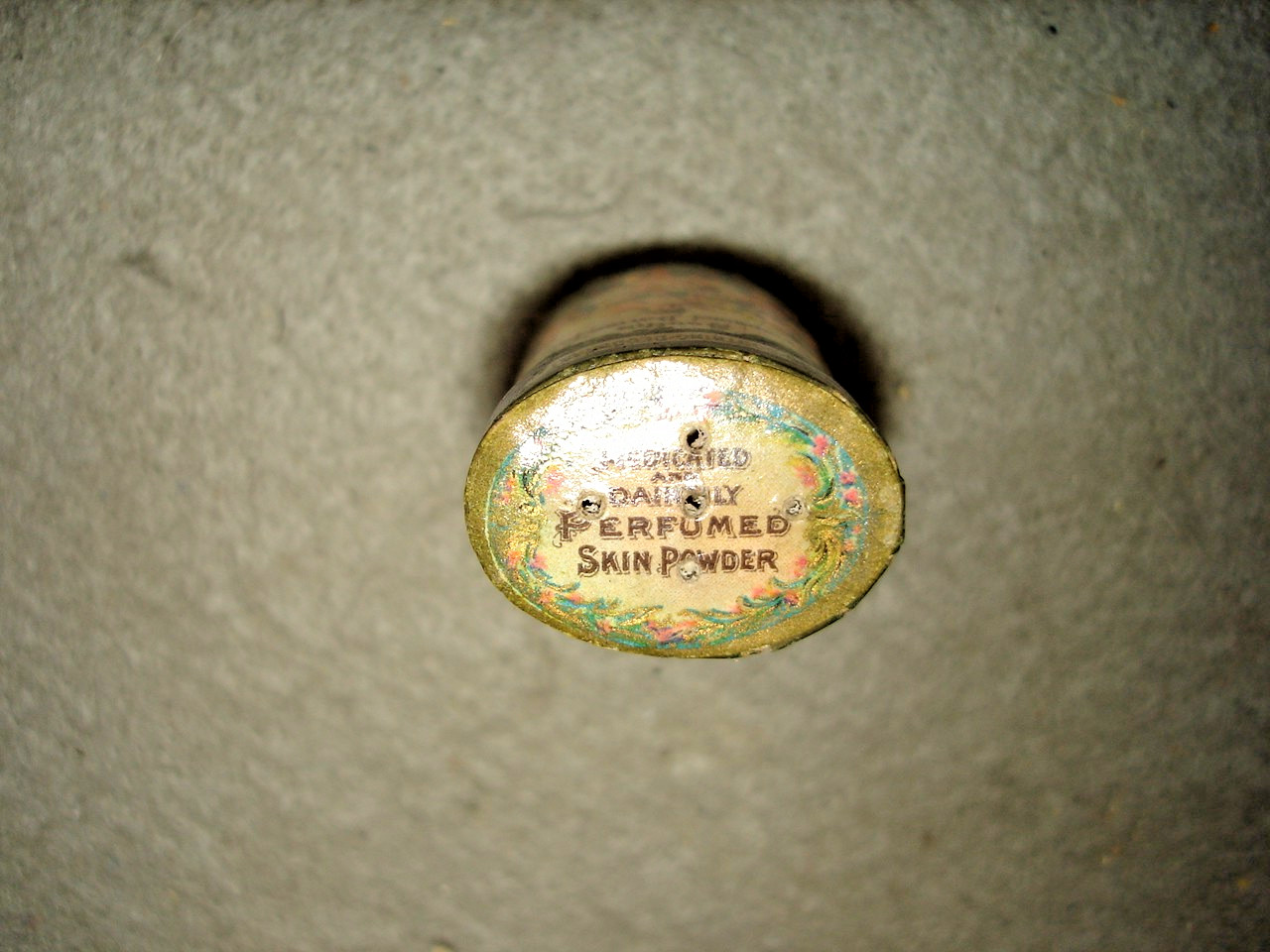 1950,s C.F. Booth derma talcum Small SAMPLE cardboard