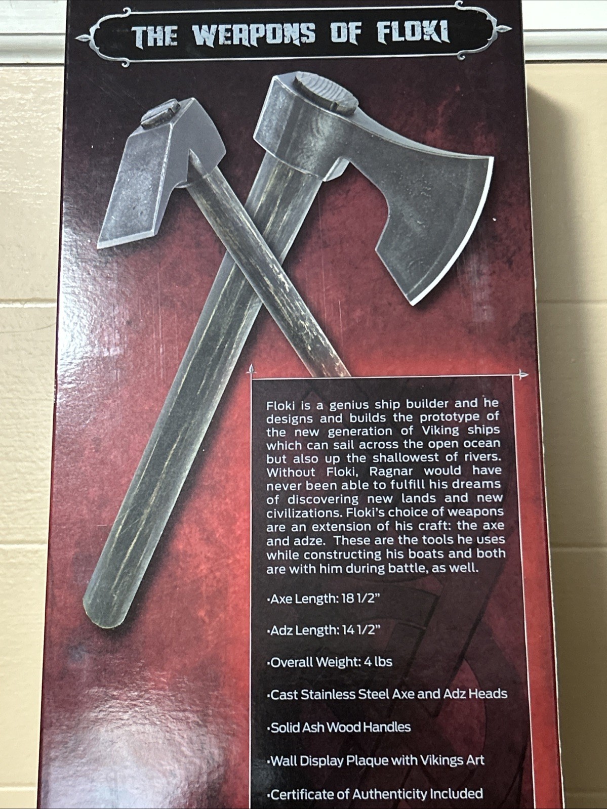 Shadow Cutlery AXE & ADZ Combo Replicas Fully Functional Viking Axes