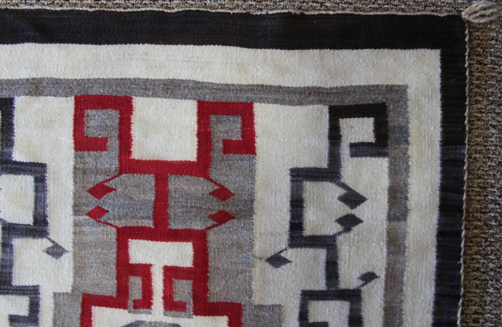 Vintage 1920 Navajo Rug Crystal Trading Post. GREAT ART!!