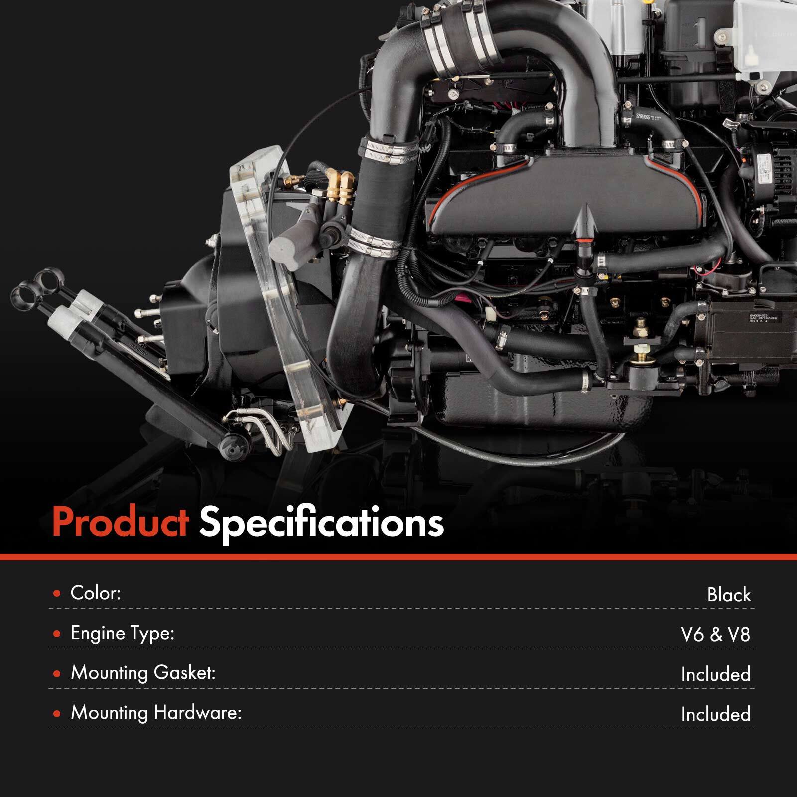 4" Exhaust Elbow Riser for Mercury Marine Mercruiser Engine GM V6 & V8 1987-2002