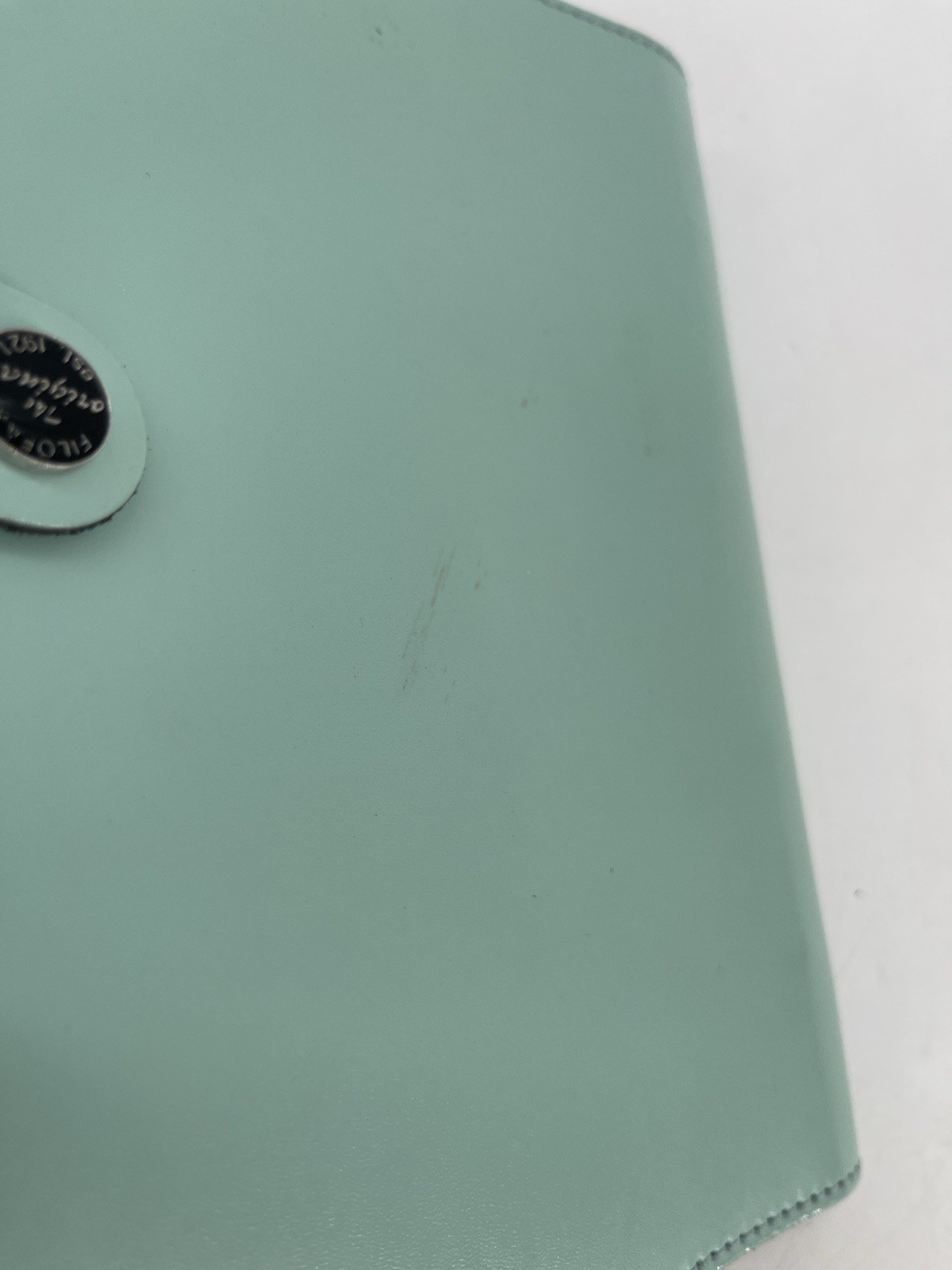 Filofax Original A5 Duck Egg Blue Leather Organizer With Paper Inserts