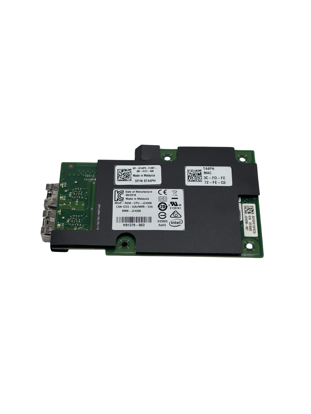 Dell T44PH Intel X710-DA2 Dual Port 10GbE SFP+ OCP 2.0 Mezzanine Card