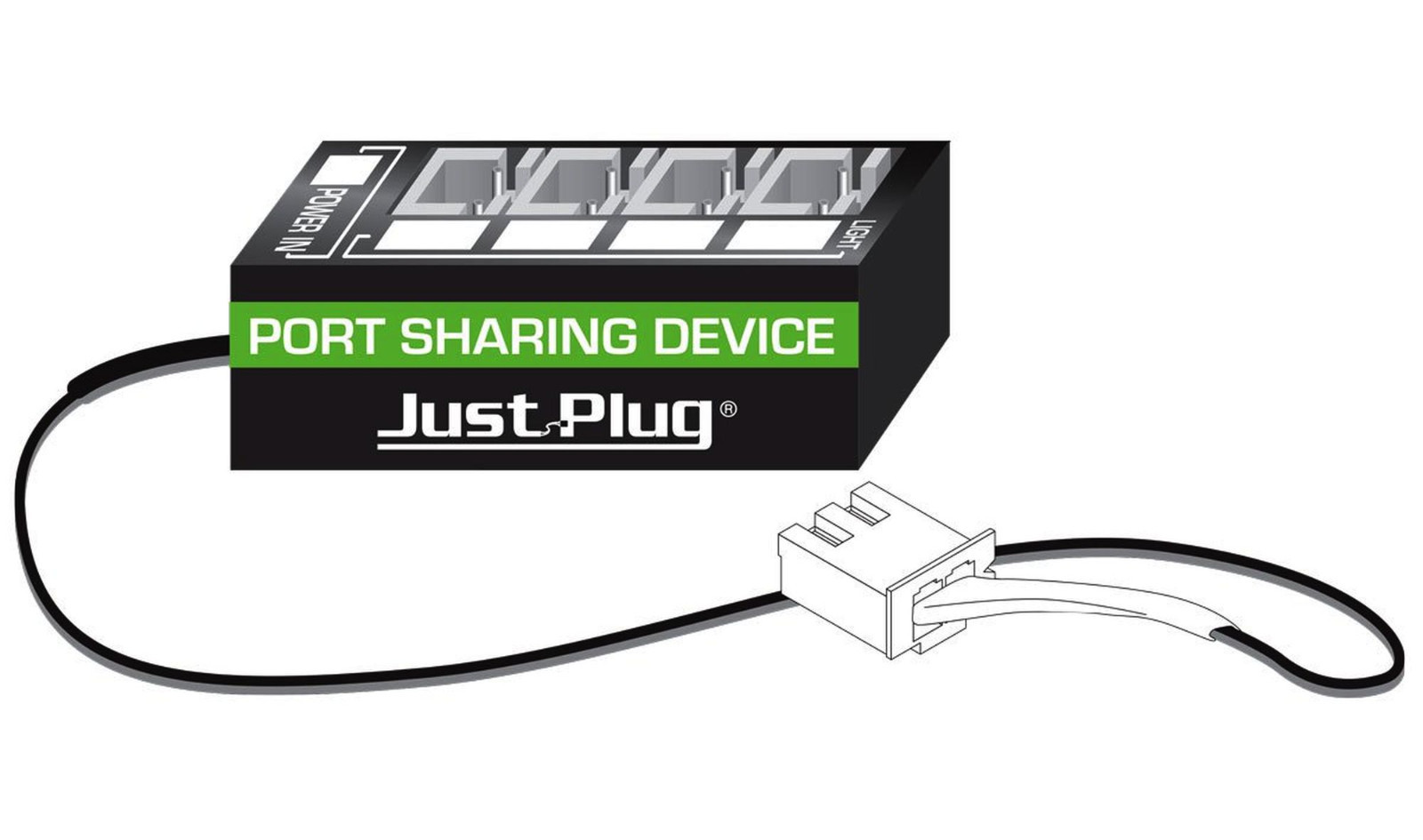 WOODLAND SCENICS PORT SHARING DEVICE FOR JUST PLUG LIGHTING SYSTEM JP WDS5681